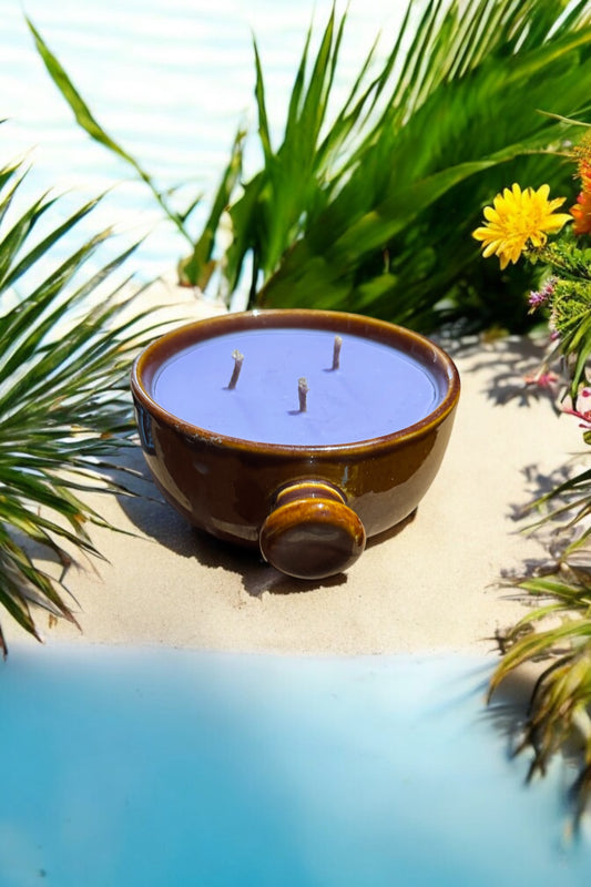 Orchid Island Mini 6fl oz Repurposed Crock Bowl Candle