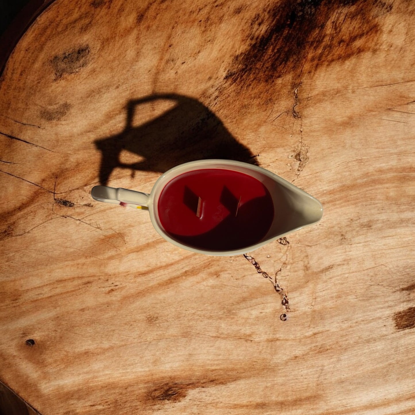 Honeysuckle Dreams Repurposed Ceramic Gravy Boat Candle 10fl oz