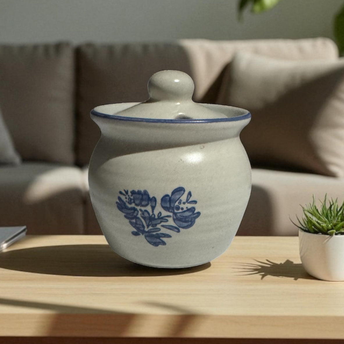 Odor Eliminator Candle 8fl oz Repurposed Vintage Pfaltzgraff Honey Pot