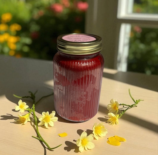 Honeysuckle Dreams 16fl oz Repurposed Candle Canning Jar