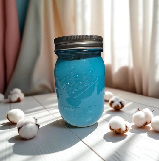 Clean Cotton 16fl oz Repurposed Canning Type Jar
