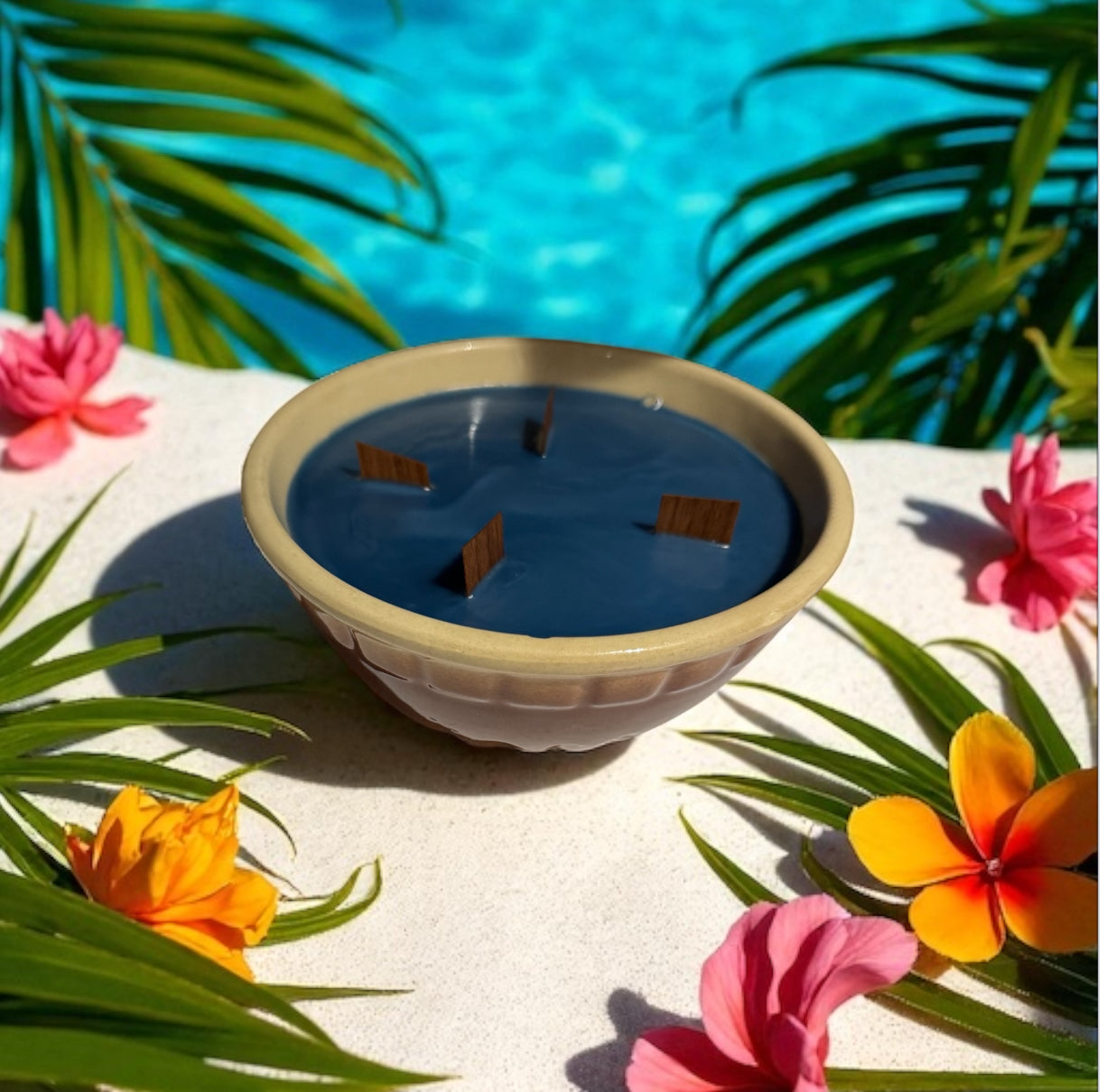 Sail Away 18fl oz Repurposed Vintage Stoneware Bowl