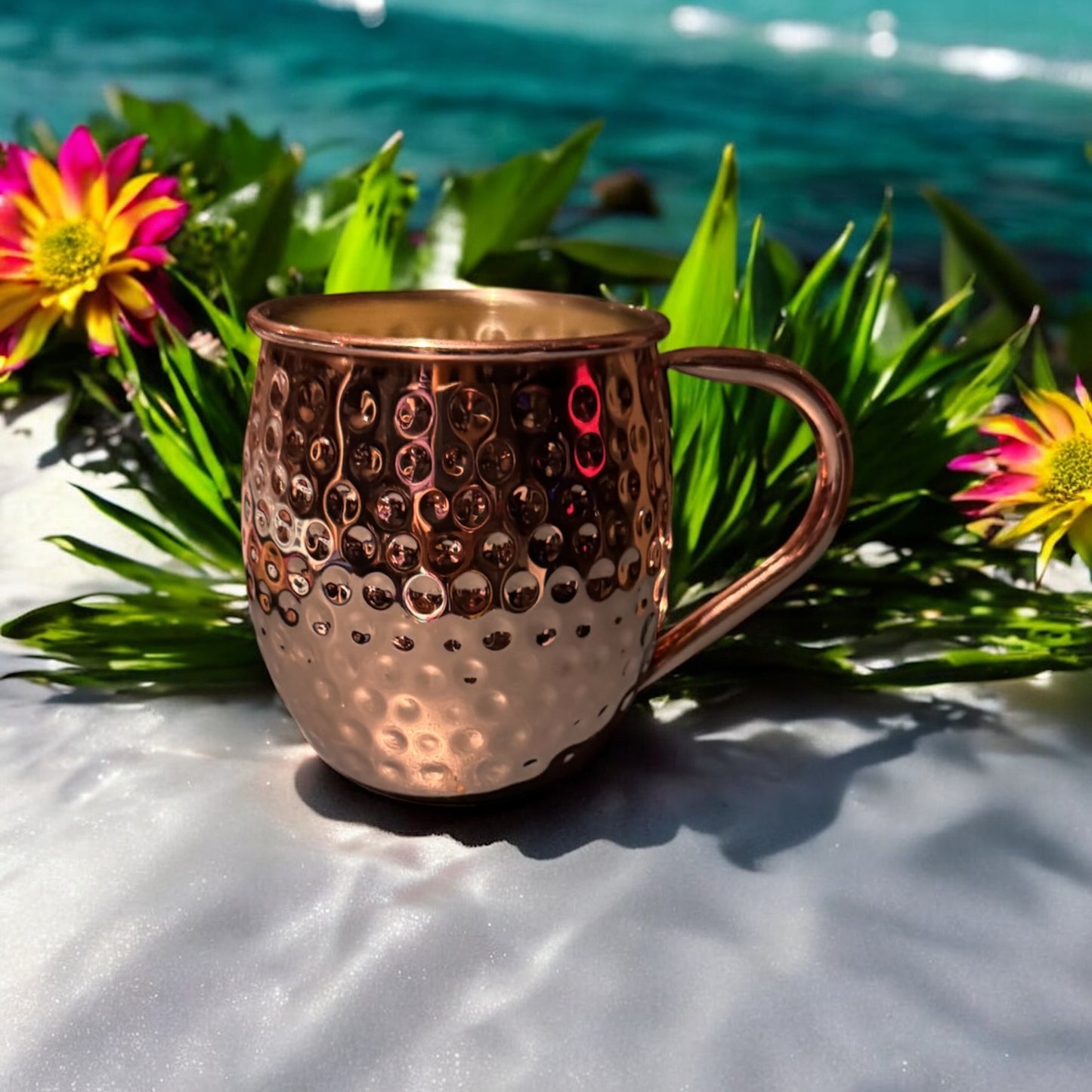 Beach Bum Repurposed Copper Cup 20fl oz