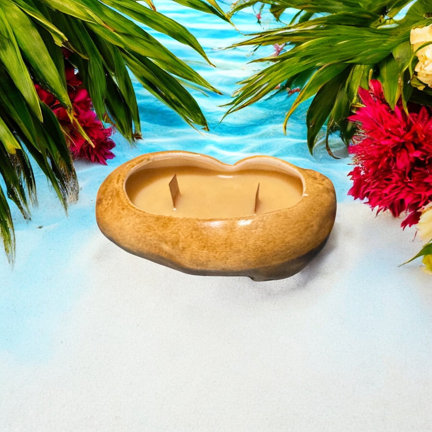 Beach Bum 6fl oz Repurposed Ceramic Potato Candle