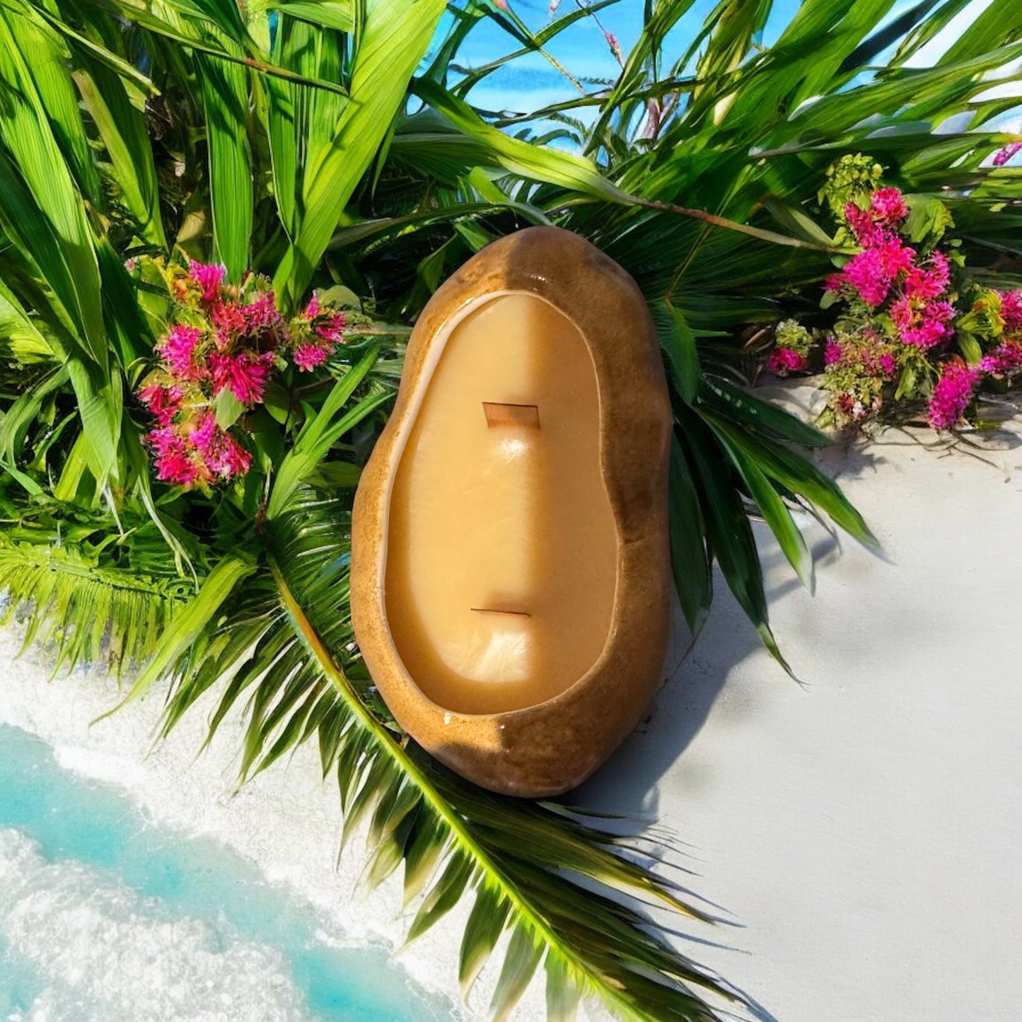 Beach Bum 6fl oz Repurposed Ceramic Potato Candle