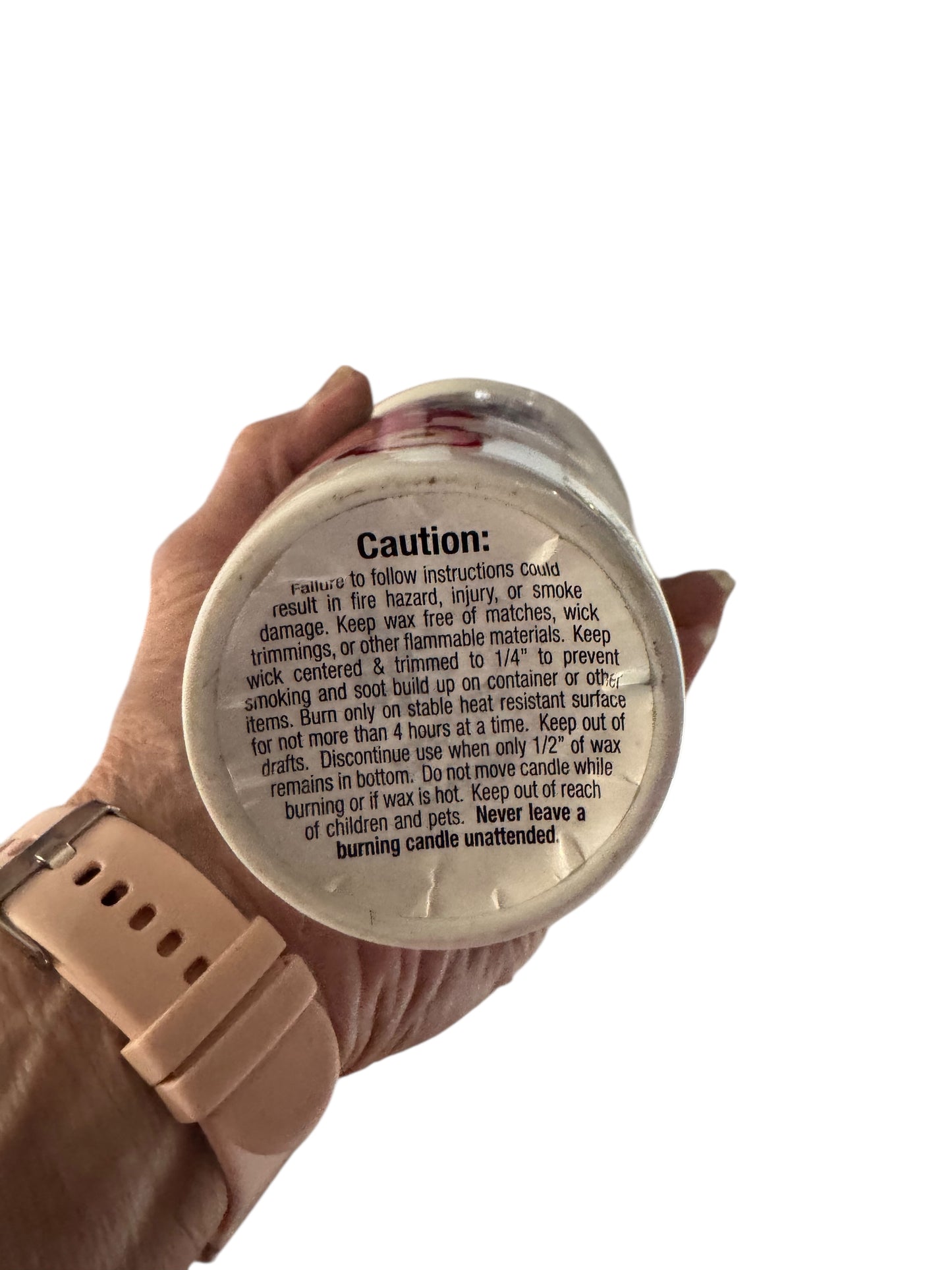 Handmade Clean Cotton Candle, Repurposed Tall Floral Ceramic Mug, 14 fl oz