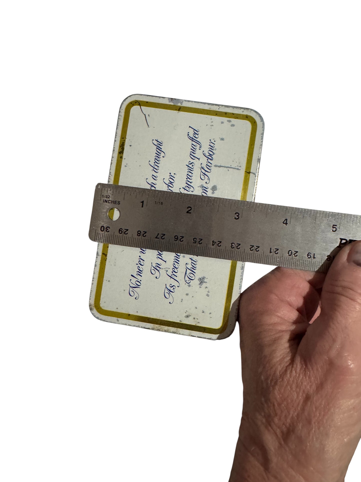 Caribbean Teakwood Repurposed Vintage Tea Caddy Tin Candle 22fl oz