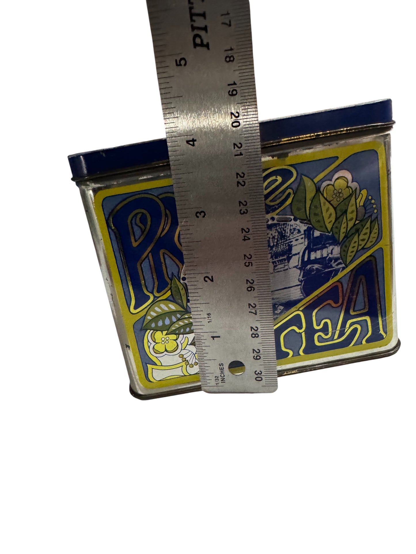 Caribbean Teakwood Repurposed Vintage Tea Caddy Tin Candle 22fl oz