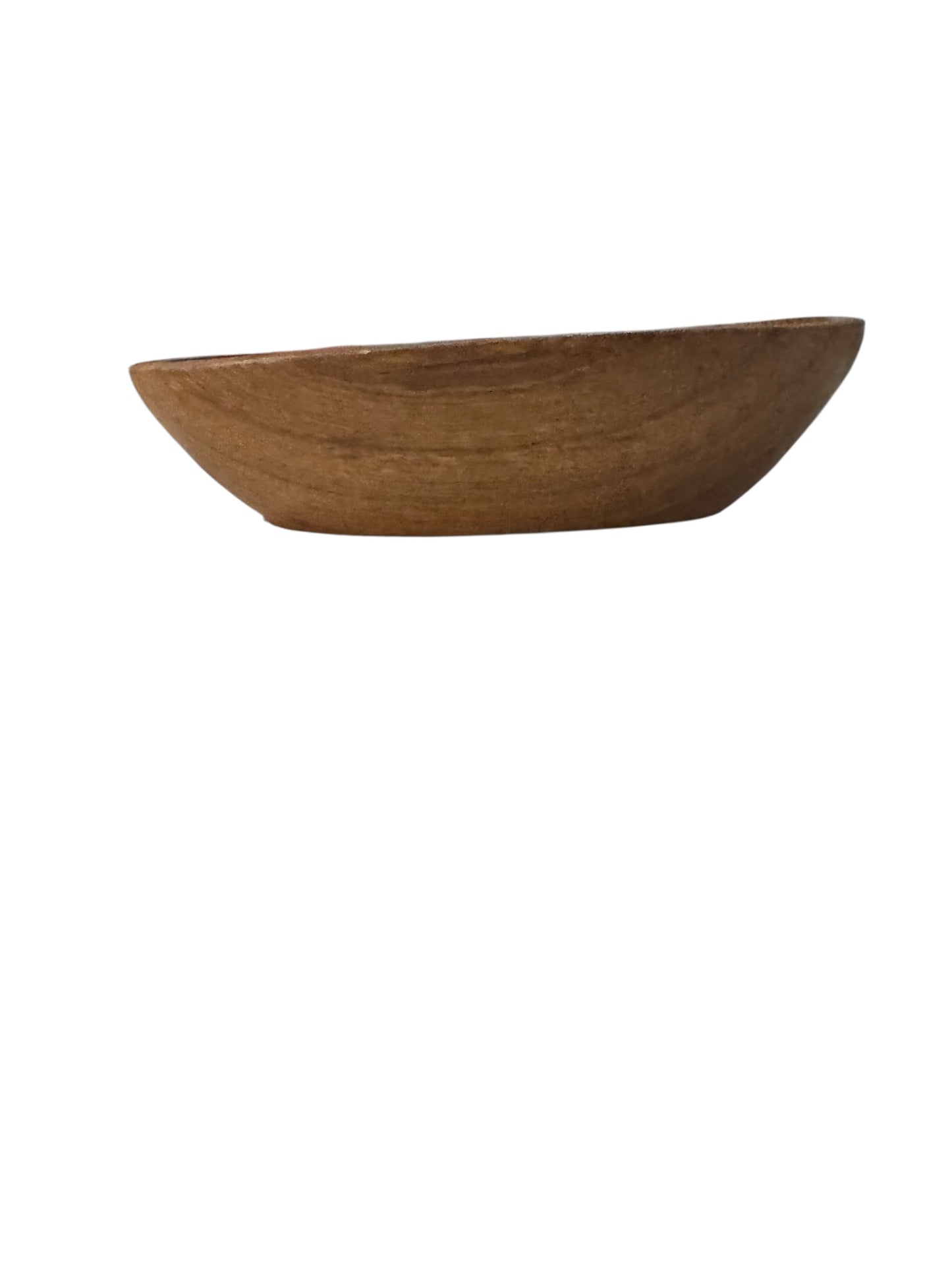 Handmade Cactus Flower & Jade Candle, Repurposed Vintage Wooden Bowl, 10 fl oz, Wood Wicks