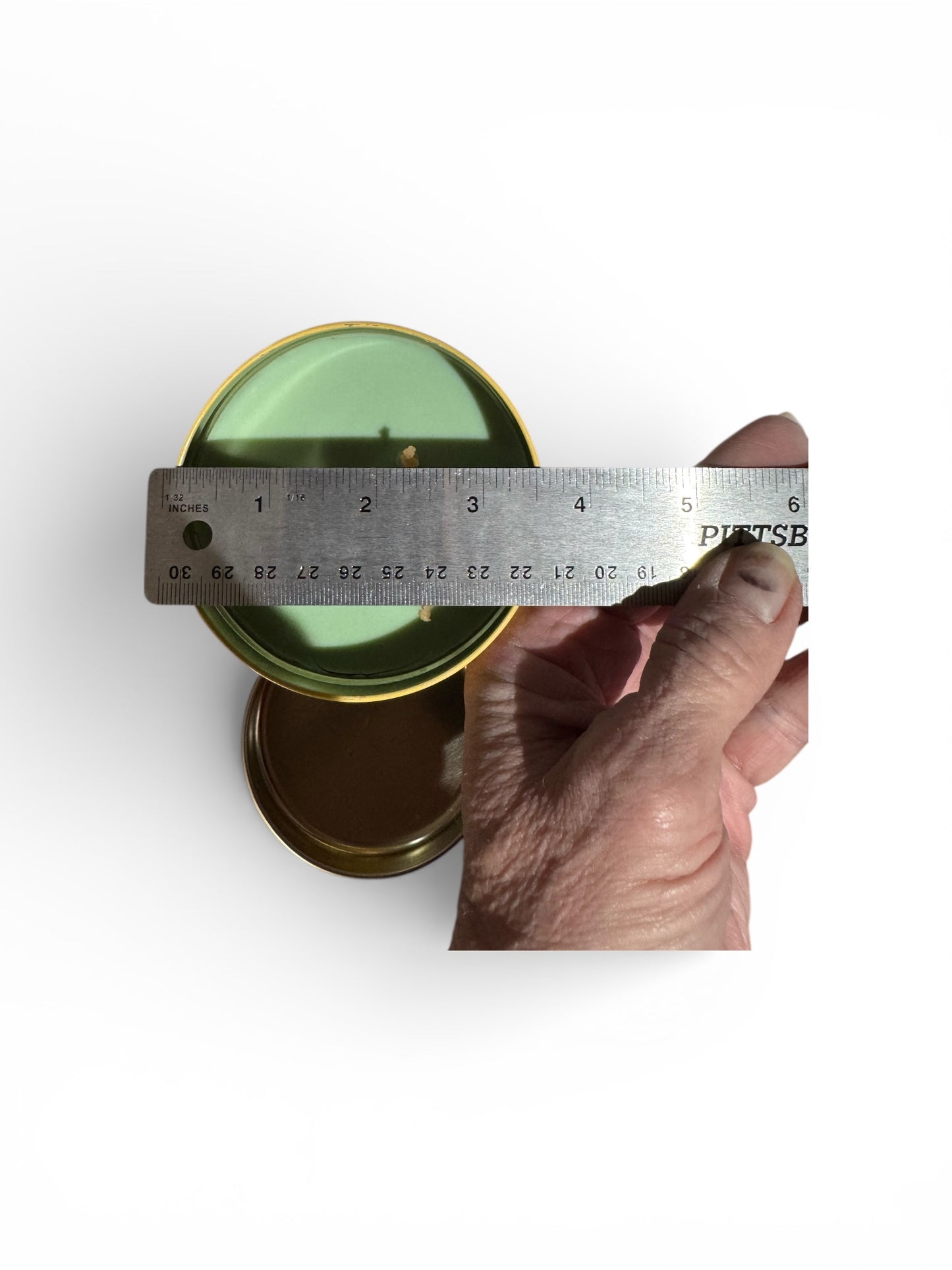 Handmade Cactus Flower & Jade Candle, Repurposed Vintage Floral Tin, 22 fl oz