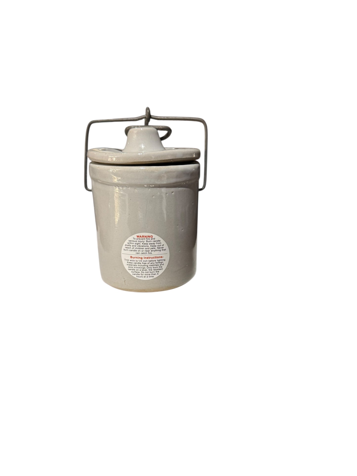 Bloomer Scents Handmade Cleopatra Candle, Vintage Stoneware Cheese Crock, Gray, 12 fl oz