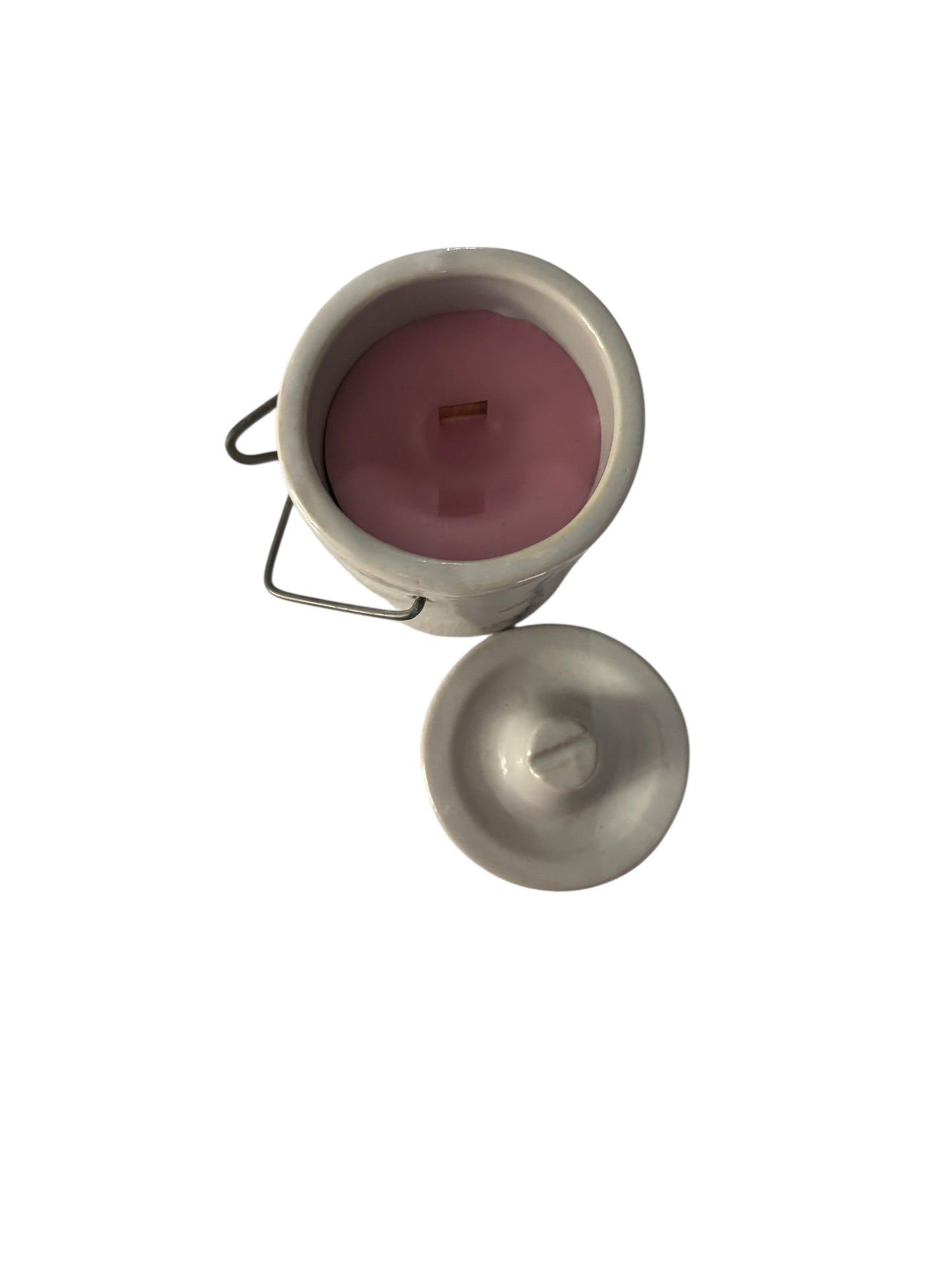 Bloomer Scents Handmade Cleopatra Candle, Vintage Stoneware Cheese Crock, Gray, 12 fl oz