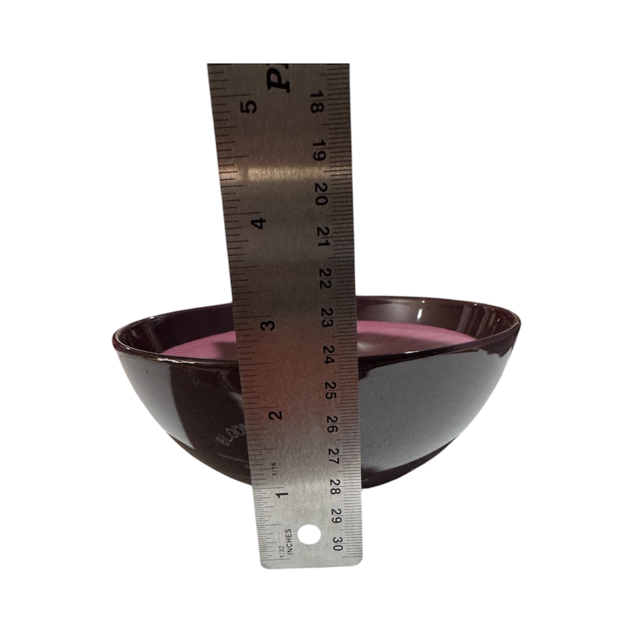 Bloomer Scents Handmade Cleopatra Candle, Repurposed Purple Ceramic Bowl, 18 fl oz