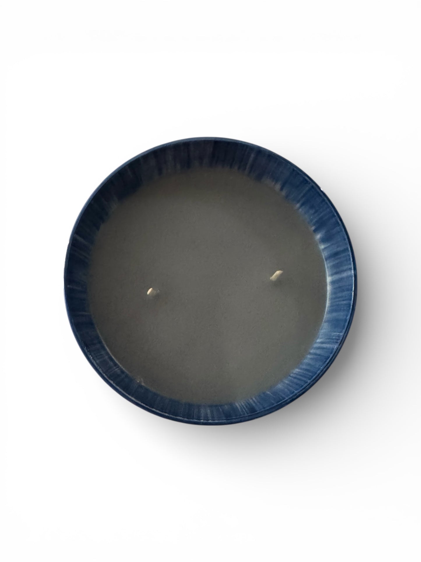 Bloomer Scents Handmade Cowboy Scented Candle, Blue Repurposed Bowl, 16 fl oz