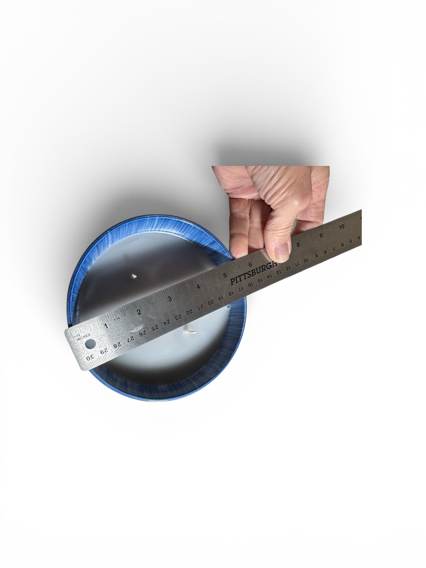 Bloomer Scents Handmade Cowboy Scented Candle, Blue Repurposed Bowl, 16 fl oz