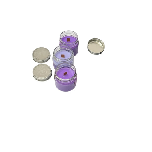 Enchanted Evening Collection Candles in Repurposed Mason Jars, Orchid Island, Texas Twilight & Amethyst Twilight, 3 Pack