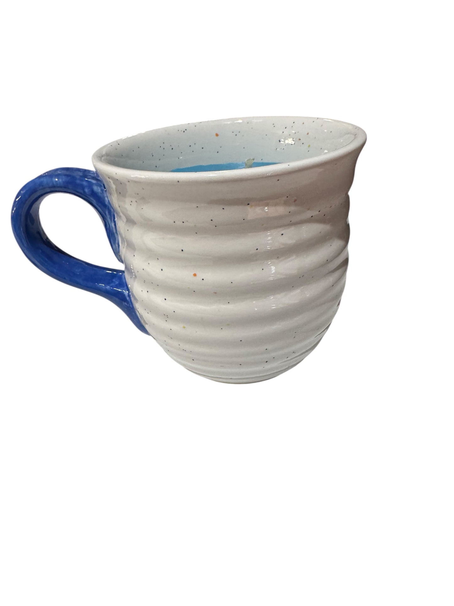 Handmade Scented Candle in Repurposed Pottery Mug, Enchanted Gardens, 20 fl oz