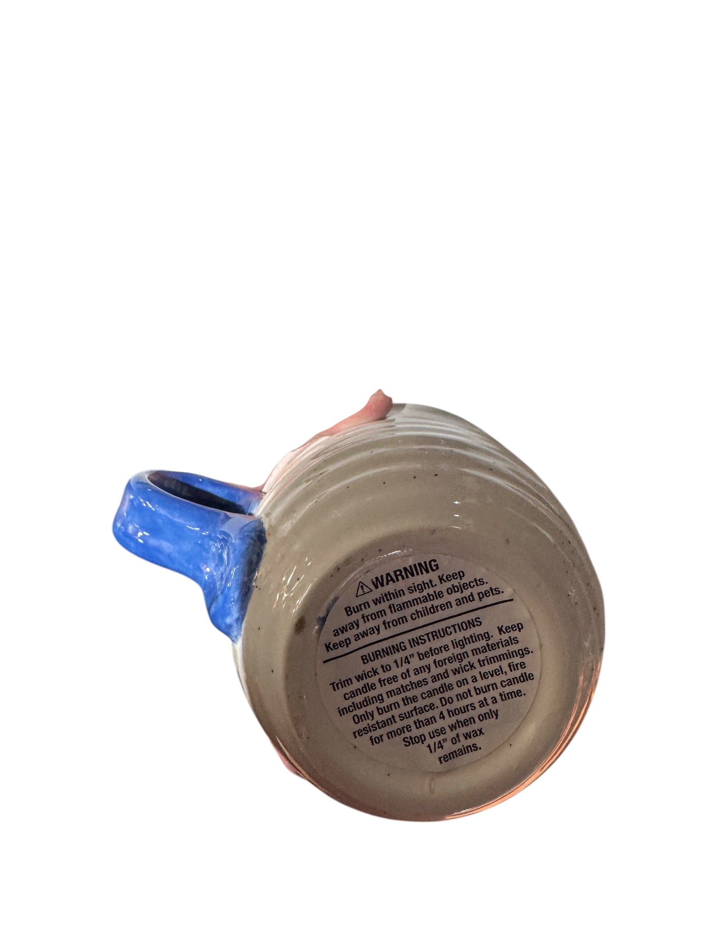 Handmade Scented Candle in Repurposed Pottery Mug, Enchanted Gardens, 20 fl oz