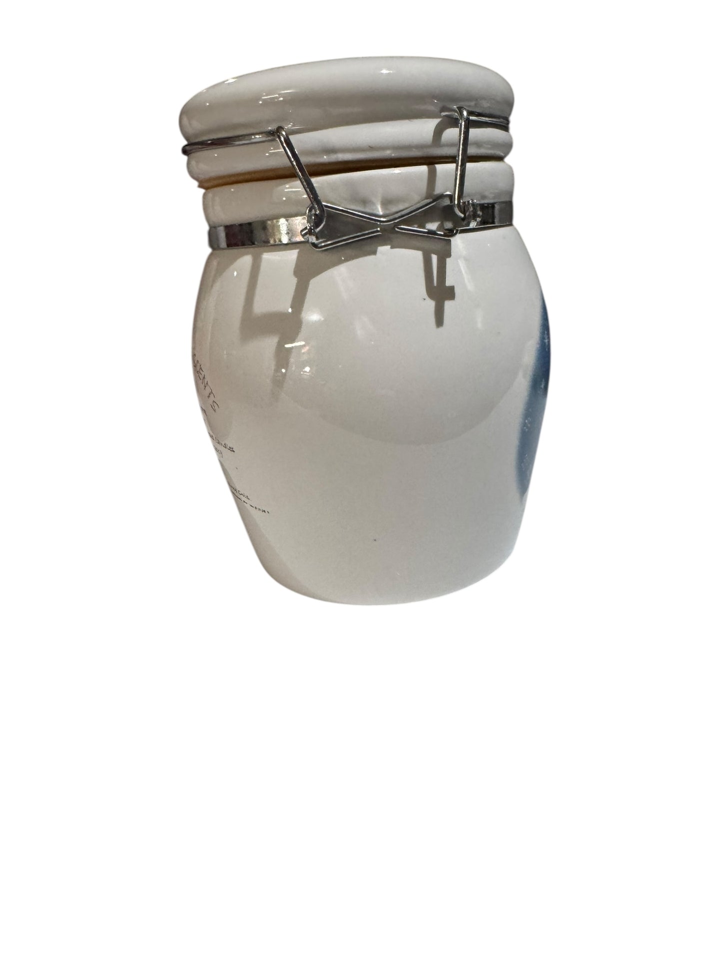 Handmade Fraser Fir Scented Candle in Repurposed Vintage Snowman Ceramic Canister, 22 fl oz