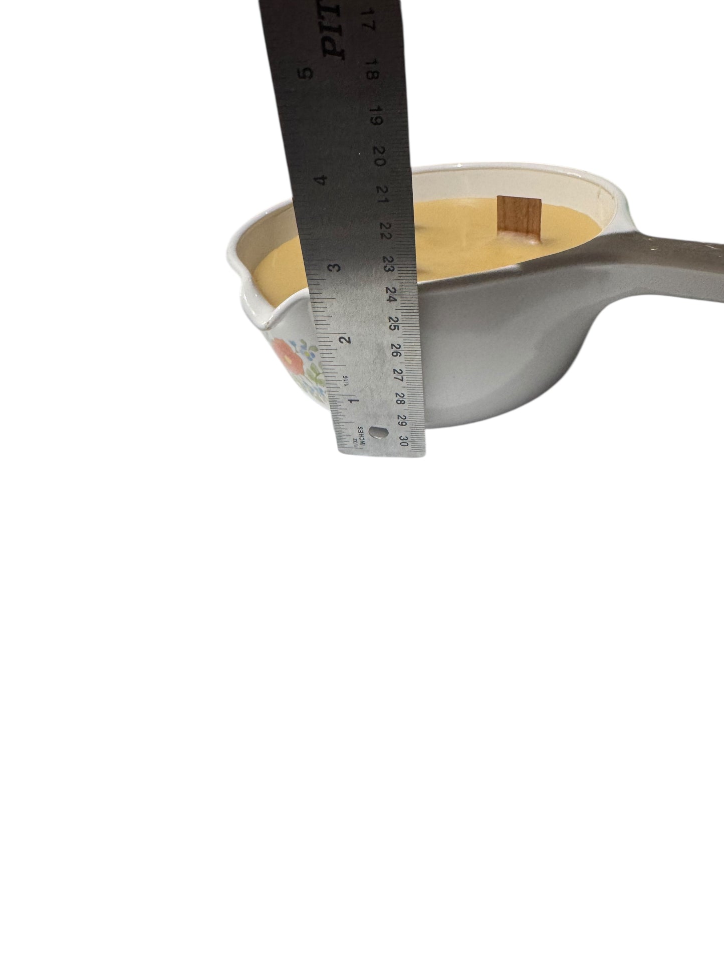 Bloomer Scents Handmade Himalayan Mountain Breeze Candle, 16 fl oz, Repurposed Vintage Ceramic Skillet, Wildflower Design