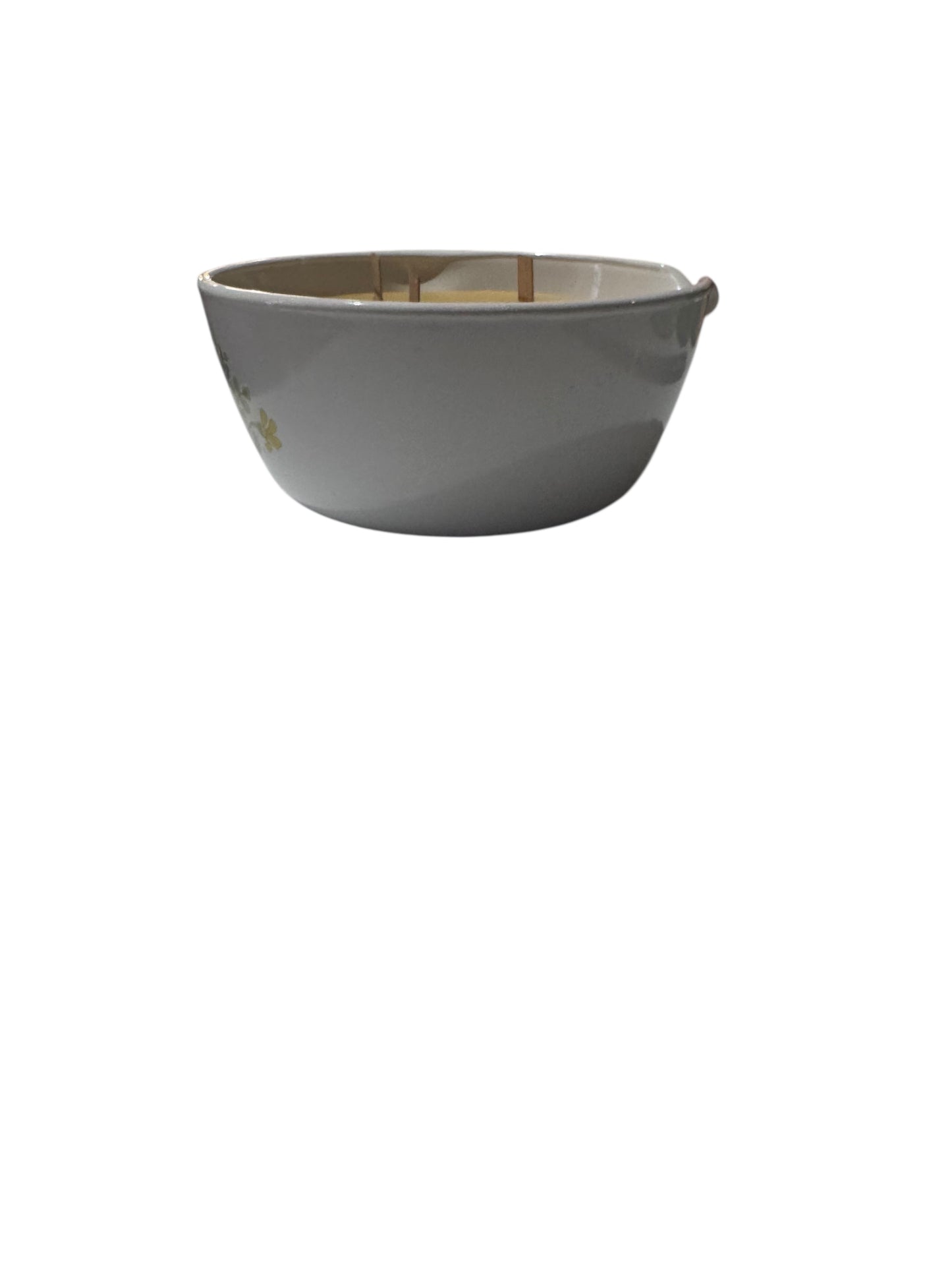 Bloomer Scents Handmade Himalayan Mountain Breeze Candle, 16 fl oz, Repurposed Vintage Ceramic Skillet, Wildflower Design