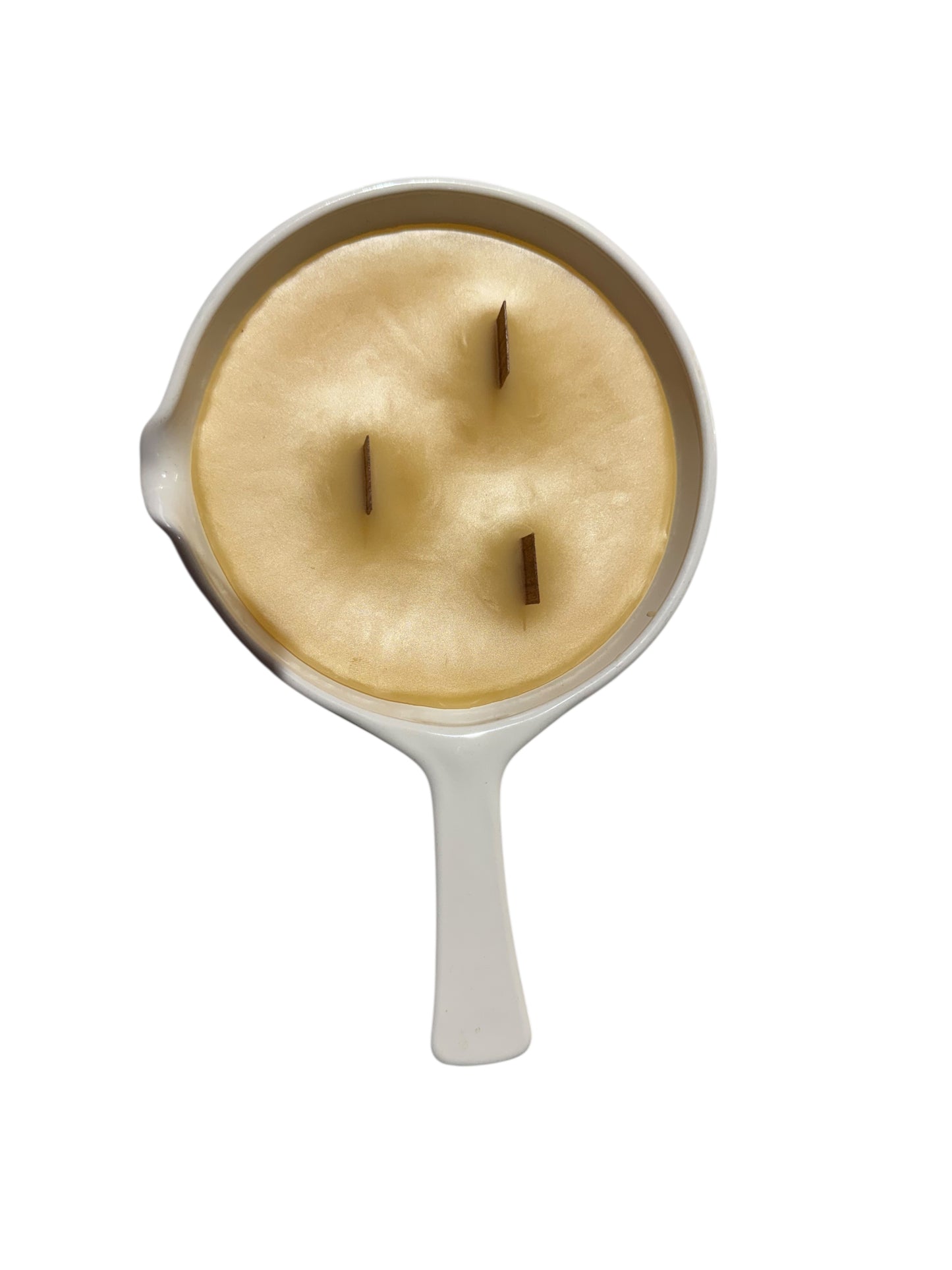 Bloomer Scents Handmade Himalayan Mountain Breeze Candle, 16 fl oz, Repurposed Vintage Ceramic Skillet, Wildflower Design