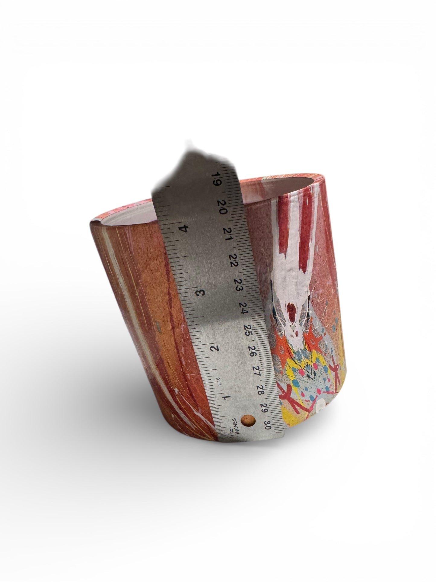 Handmade Honeysuckle Dreams Candle, 24 fl oz, Repurposed Art Deco Vase