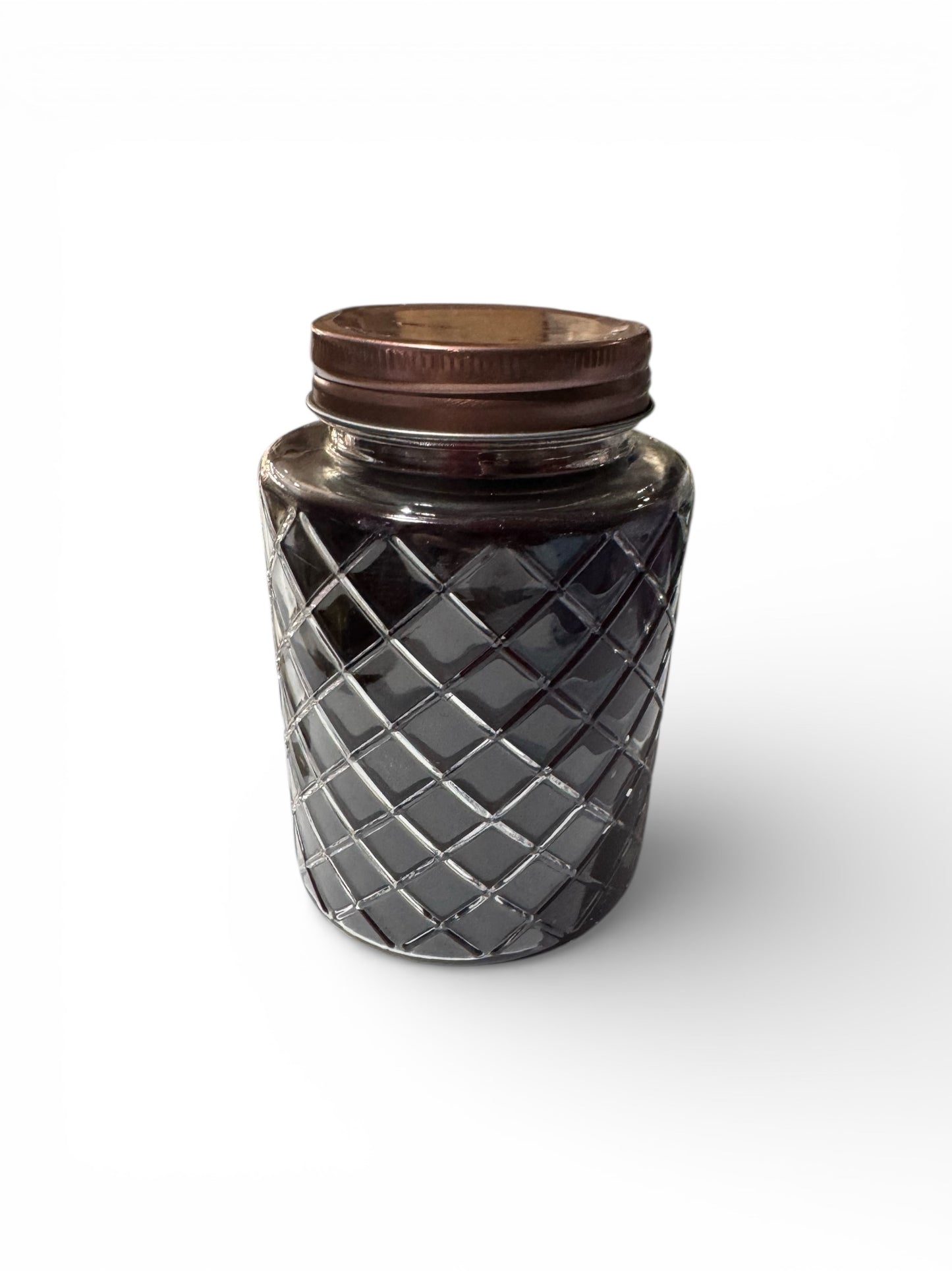 Handmade Honeysuckle Dreams Candle, 18 fl oz, Repurposed Canning Jar with Rose-Gold Lid