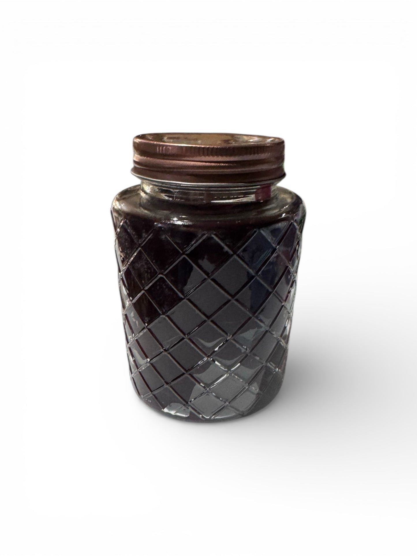 Handmade Honeysuckle Dreams Candle, 18 fl oz, Repurposed Canning Jar with Rose-Gold Lid