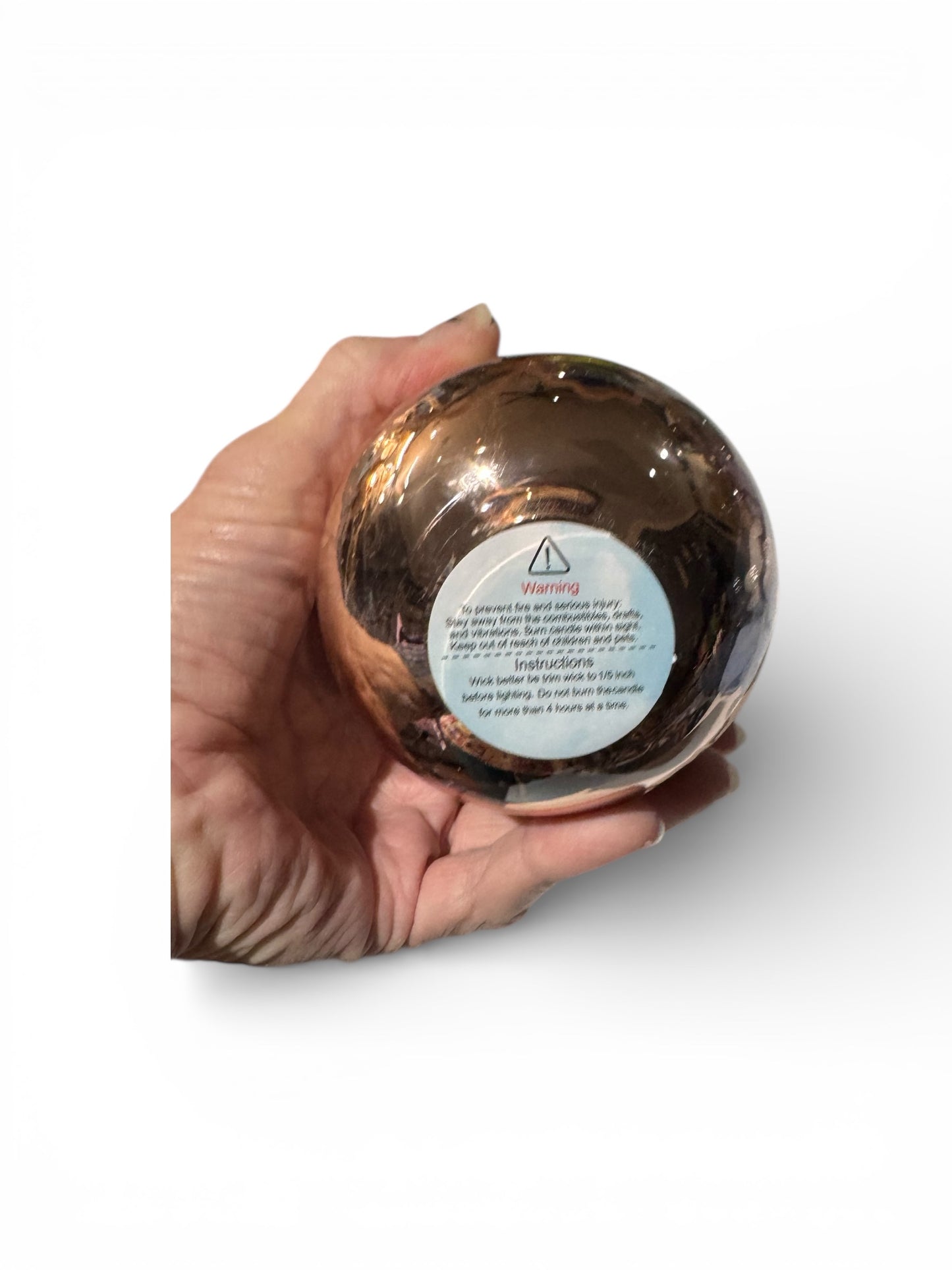 Handmade Honeysuckle Dreams Scented Candle, 12 fl oz, Repurposed Stemless Rose Wine Glass