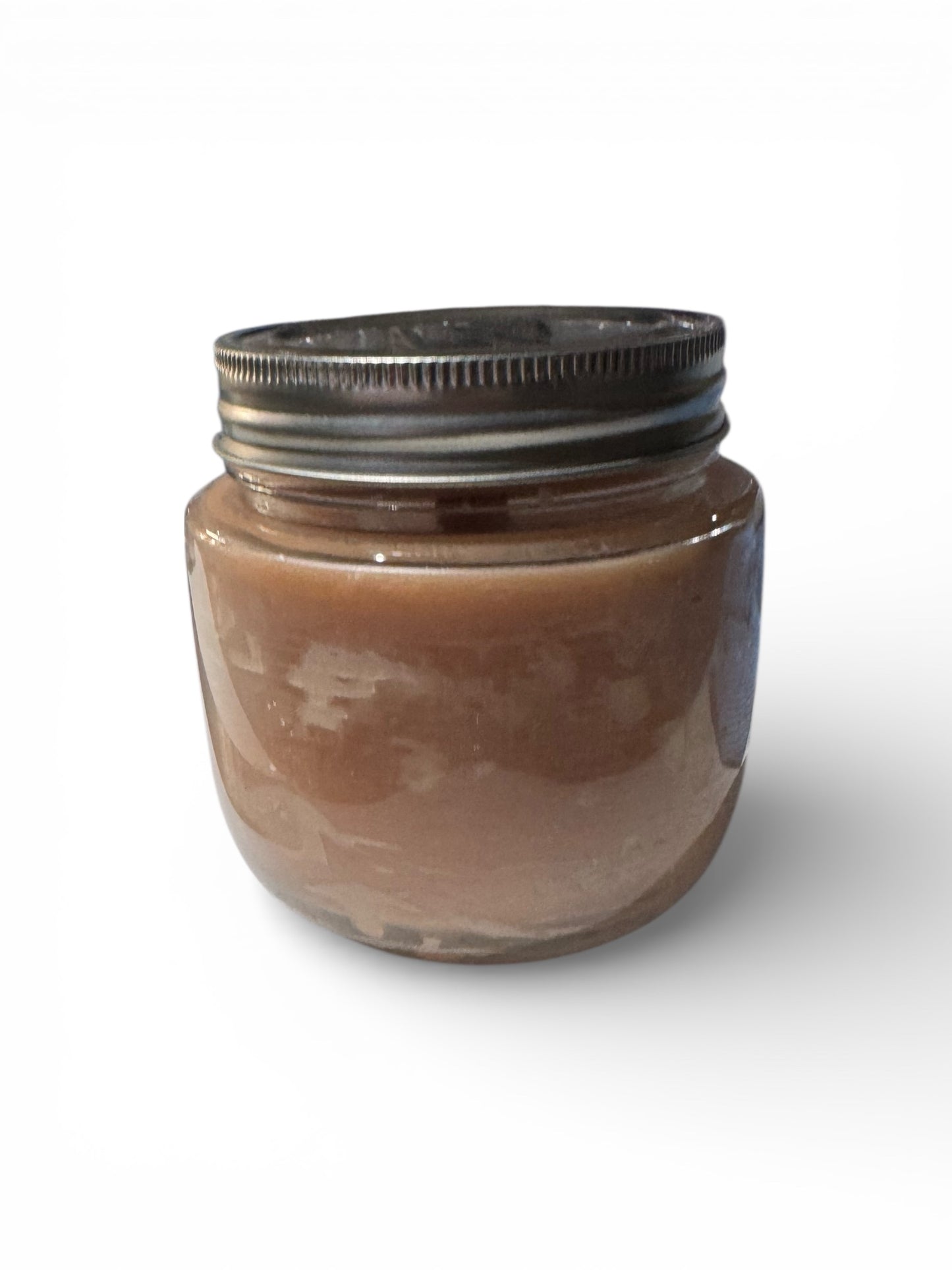 Handmade Honeysuckle Dreams Candle, 18 fl oz, Repurposed Glass Jar with Silver Lid