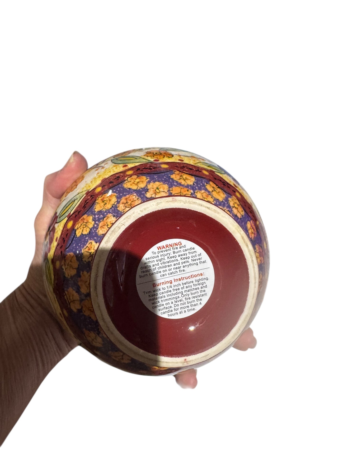 Handmade Honeysuckle Dreams Candle, 16 fl oz, Repurposed Vintage Deco Bowl