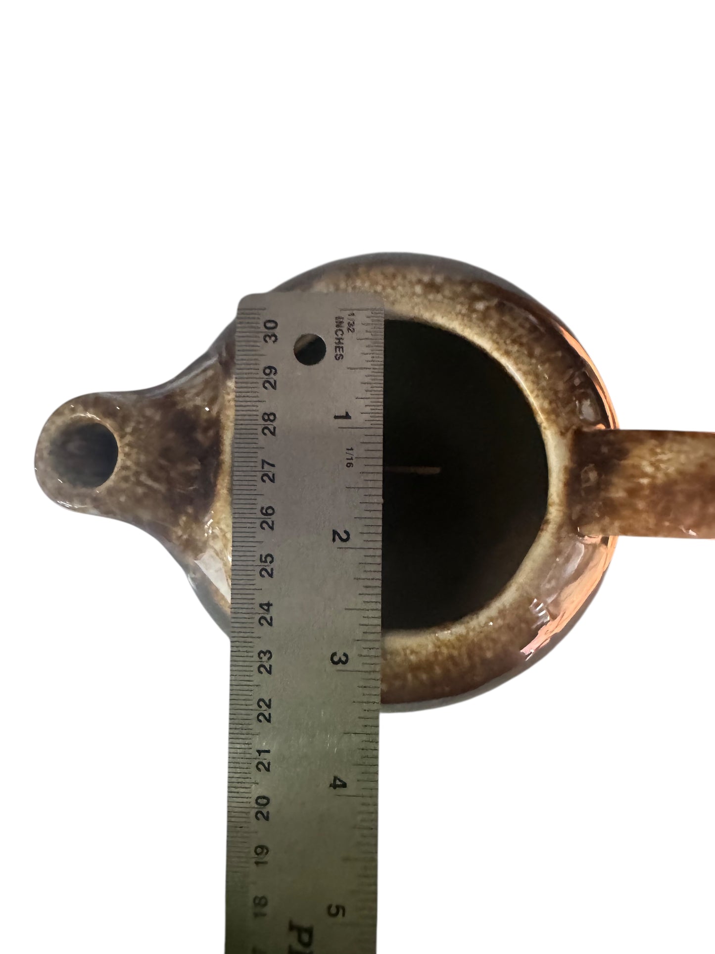 Bloomer Scents Handmade I Lava You Candle, Repurposed Vintage Stoneware Pottery Tea Pot, 16 fl oz