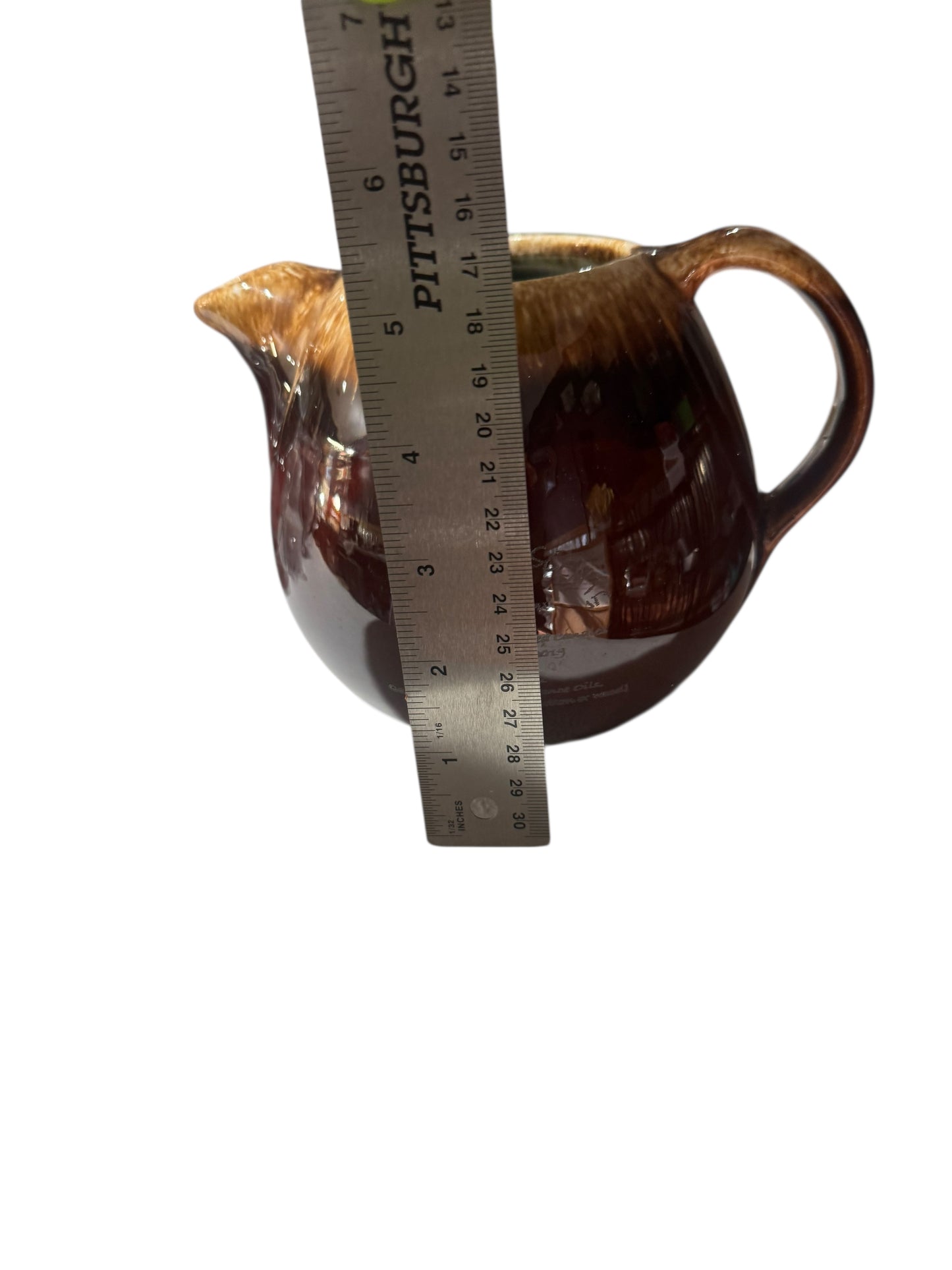 Bloomer Scents Handmade I Lava You Candle, Repurposed Vintage Stoneware Pottery Tea Pot, 16 fl oz