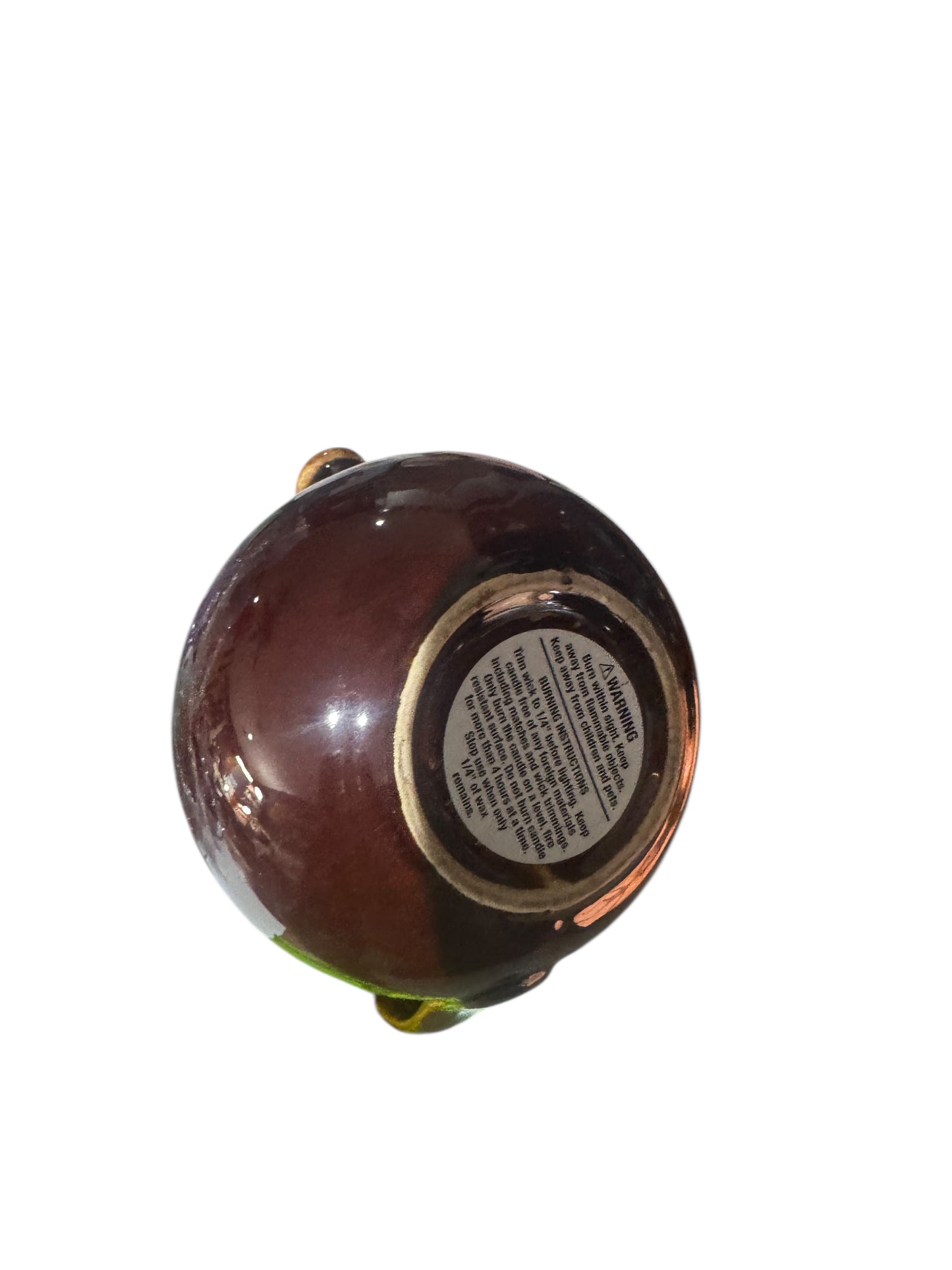 Bloomer Scents Handmade I Lava You Candle, Repurposed Vintage Stoneware Pottery Tea Pot, 16 fl oz