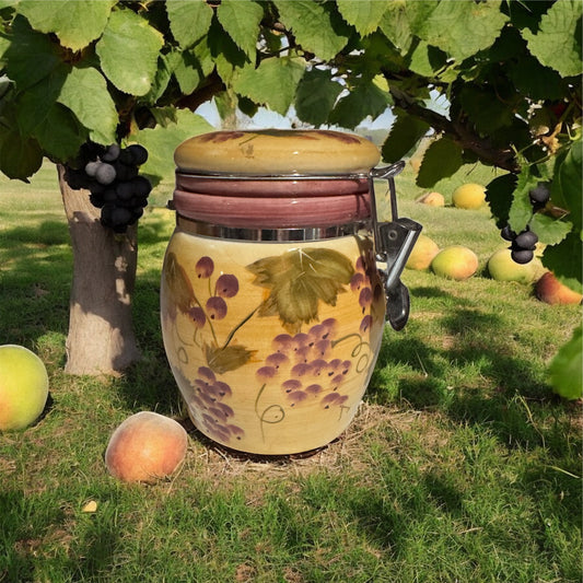 Island Escape Handmade Candle in Repurposed Vintage Ceramic Canister, 18 fl oz