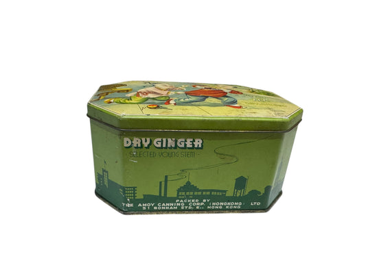 Island Escape Candle in Repurposed Vintage Asian Tin, Handmade, 16 fl oz