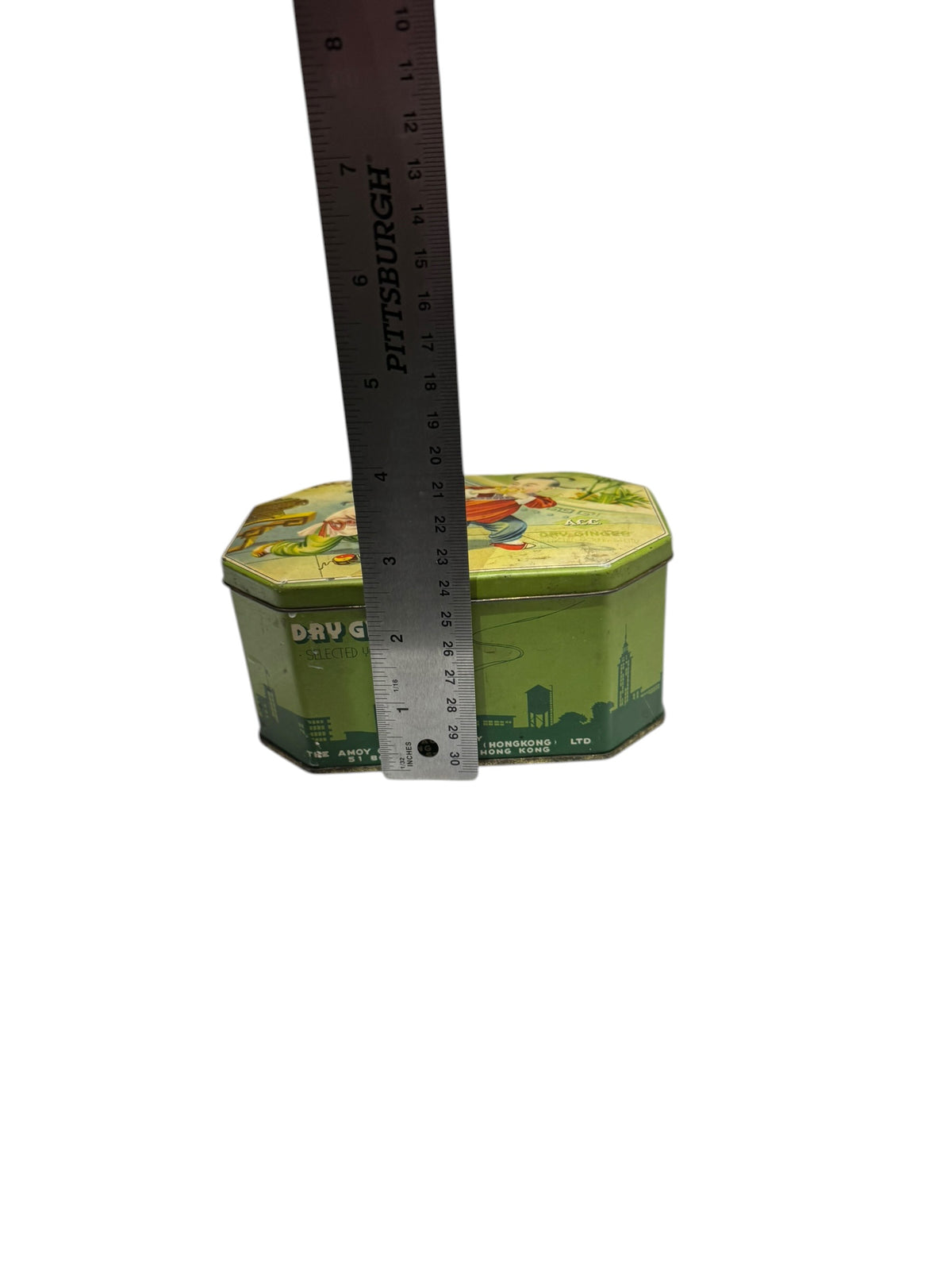 Island Escape Candle in Repurposed Vintage Asian Tin, Handmade, 16 fl oz