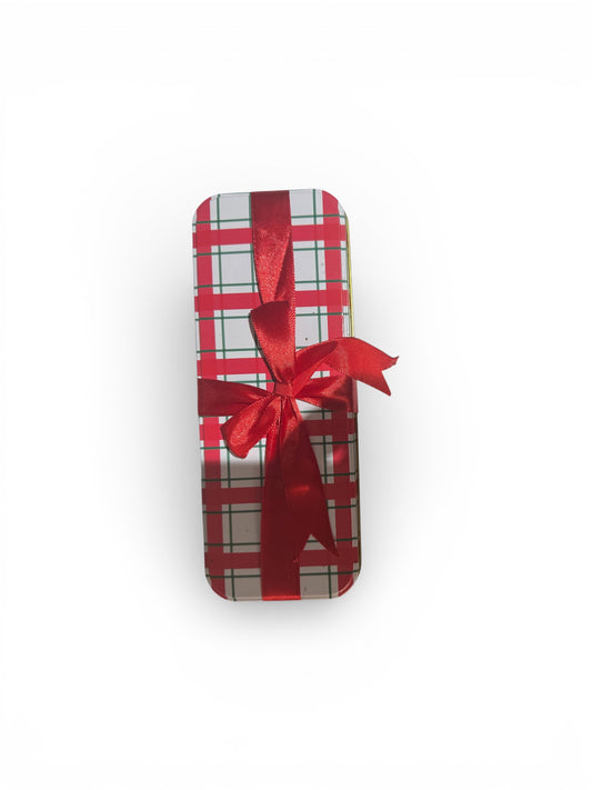 Bloomer Scents Handmade Knit Happens Candle, 16 fl oz, Repurposed Holiday Style Tin with Lid