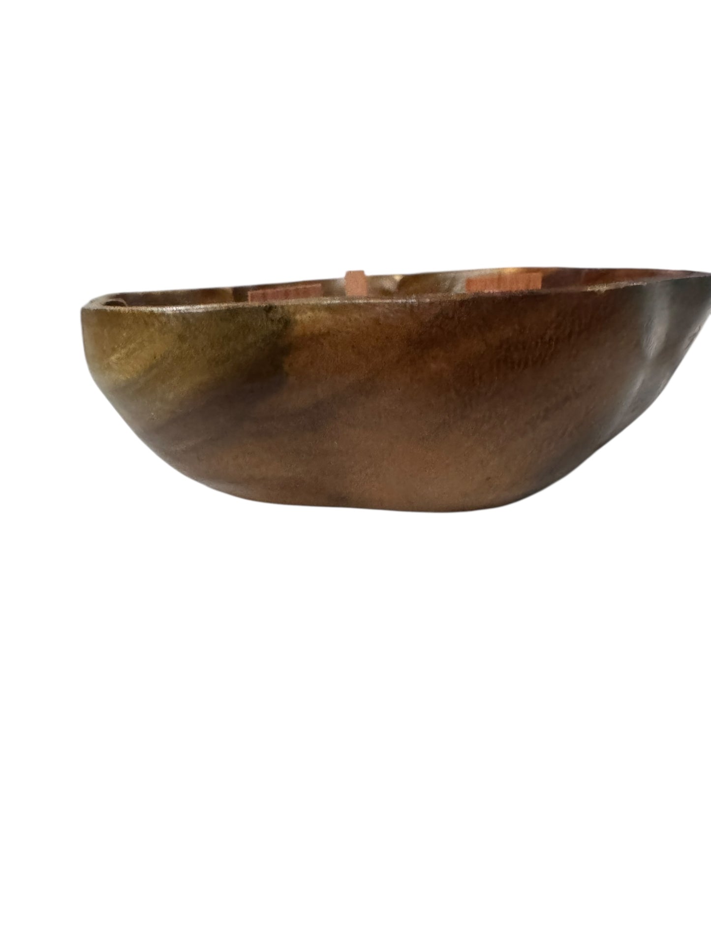 Bloomer Scents Love Spell Candle, Handmade in Vintage Wooden Bowl, Pink, 10 fl oz, Wood Wicks, Scalloped Edge, Non-Toxic