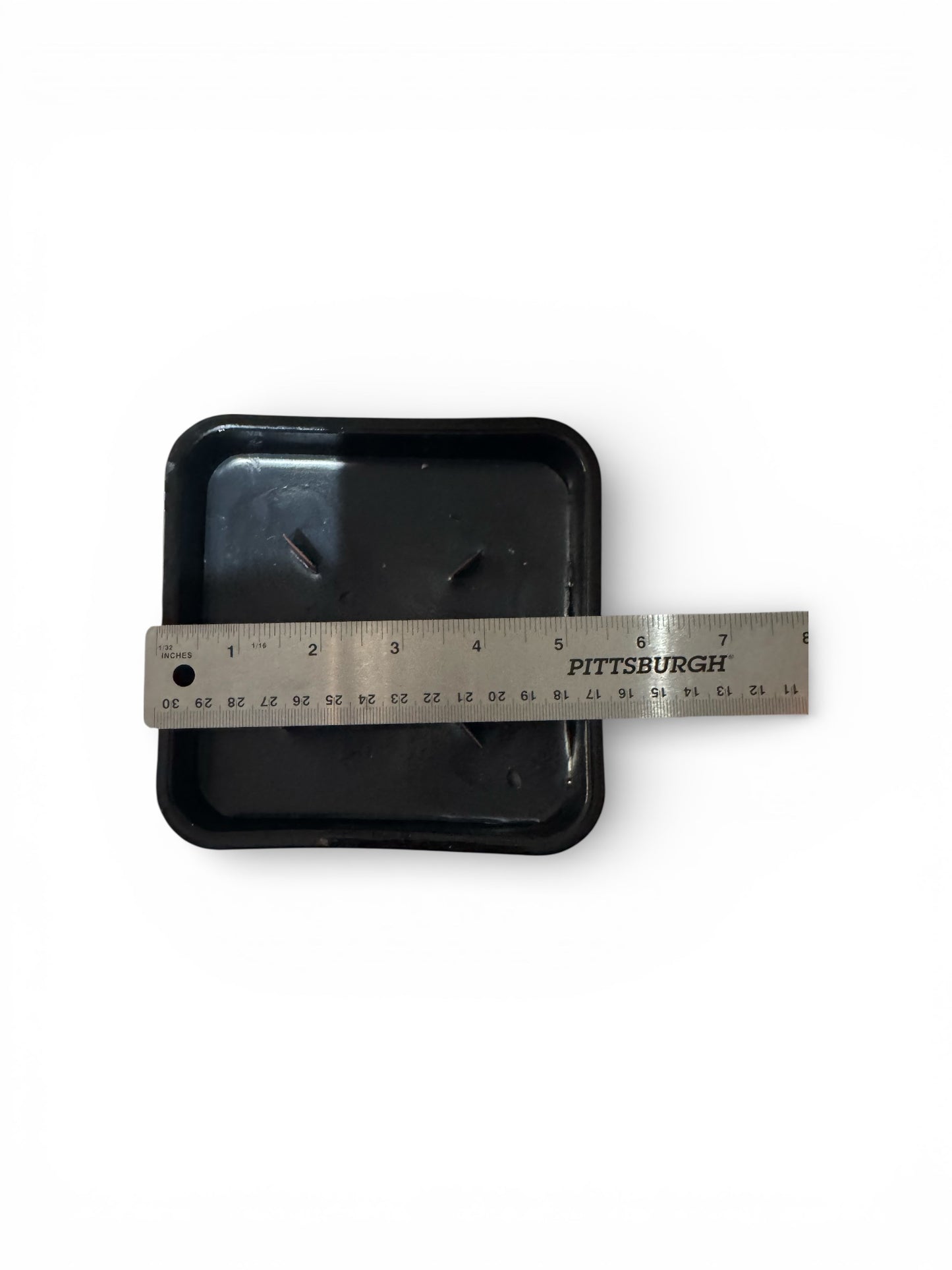 Bloomer Scents Handmade Lavender Fields Candle, Black Vintage Indiana Tiara Glass Footed Dish, 16 fl oz