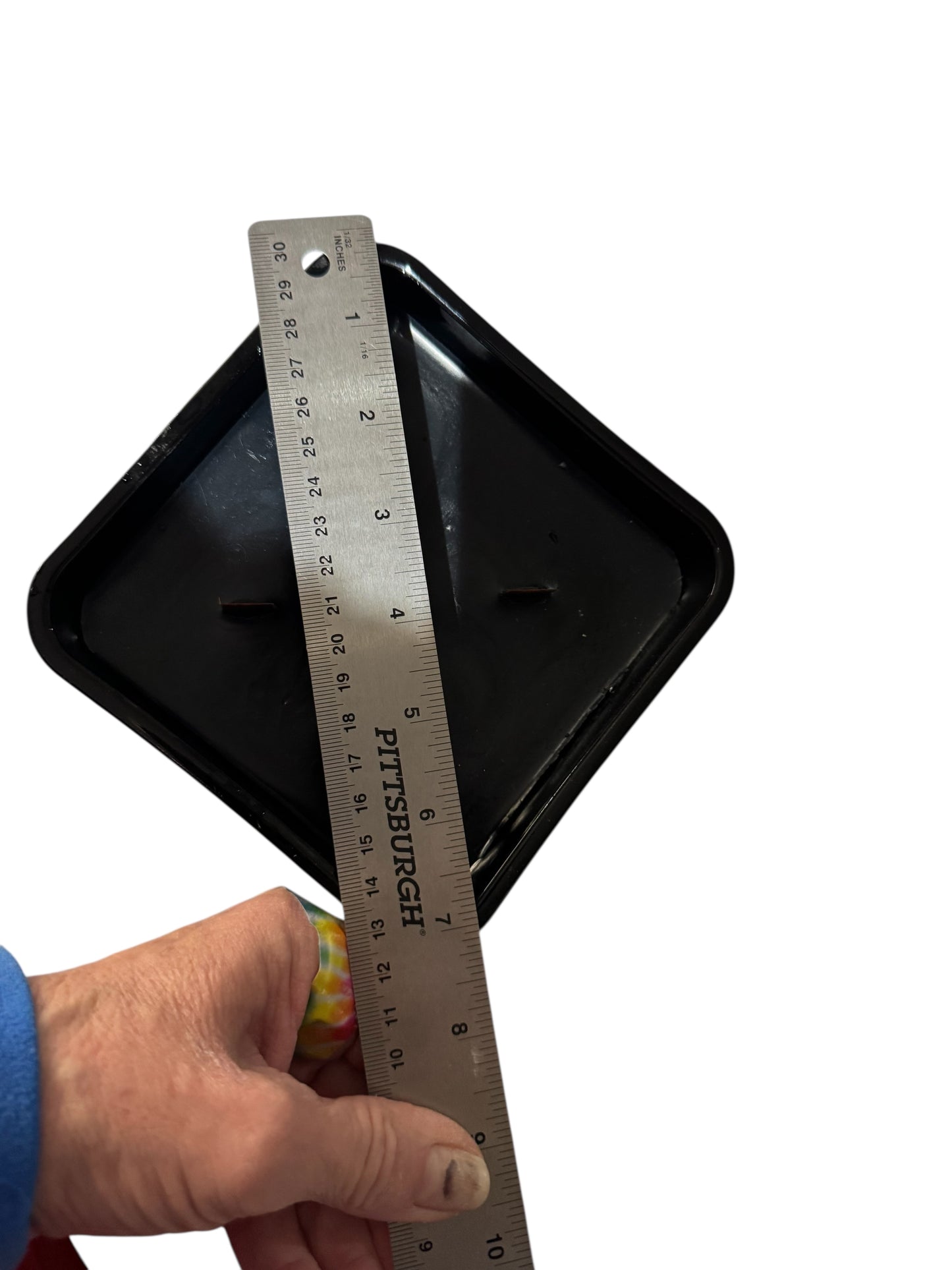 Bloomer Scents Handmade Lavender Fields Candle, Black Vintage Indiana Tiara Glass Footed Dish, 16 fl oz