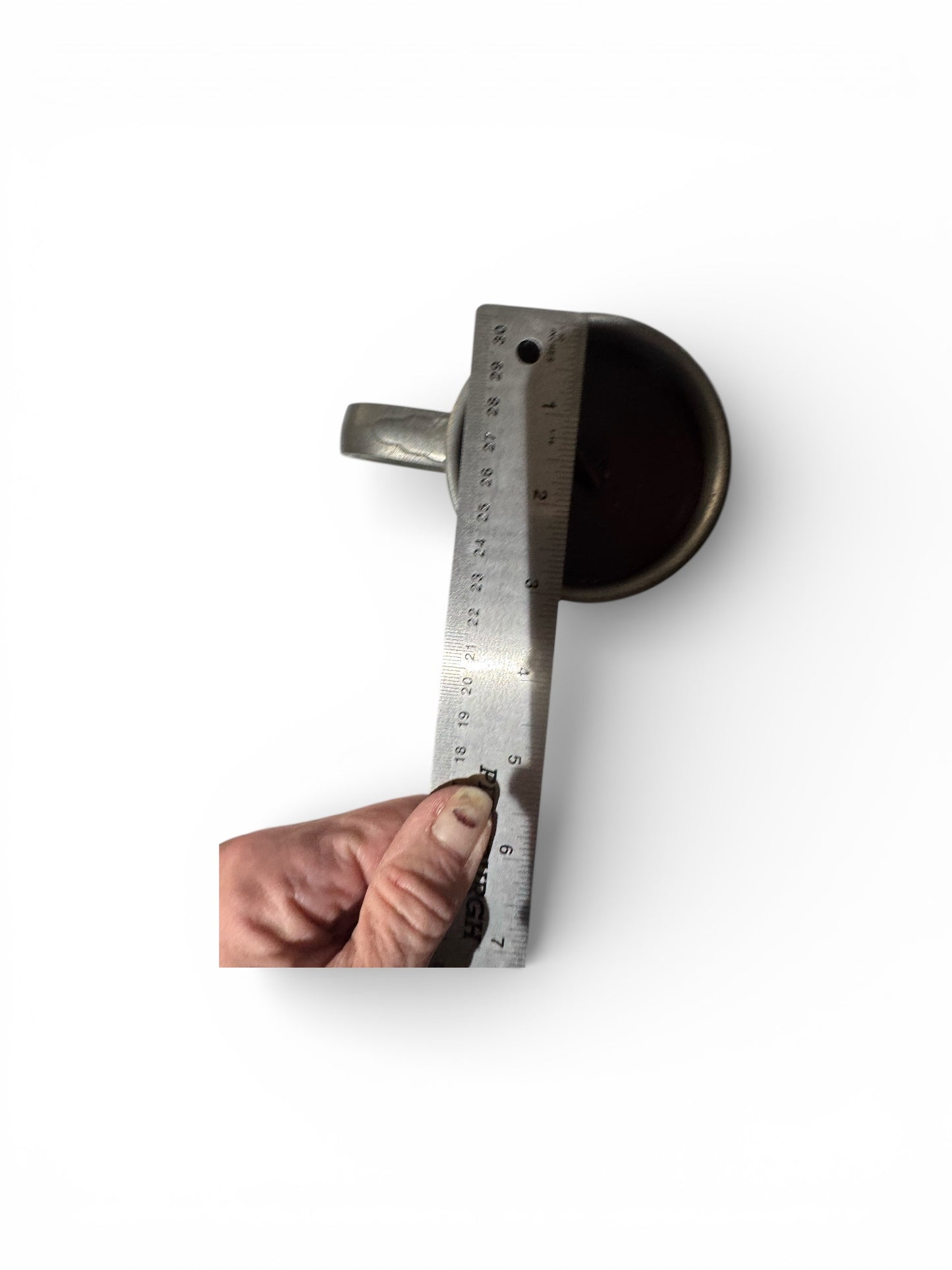 Handmade Leather & Lace Scented Candle, Repurposed Vintage Pewter Stein, 16 fl oz