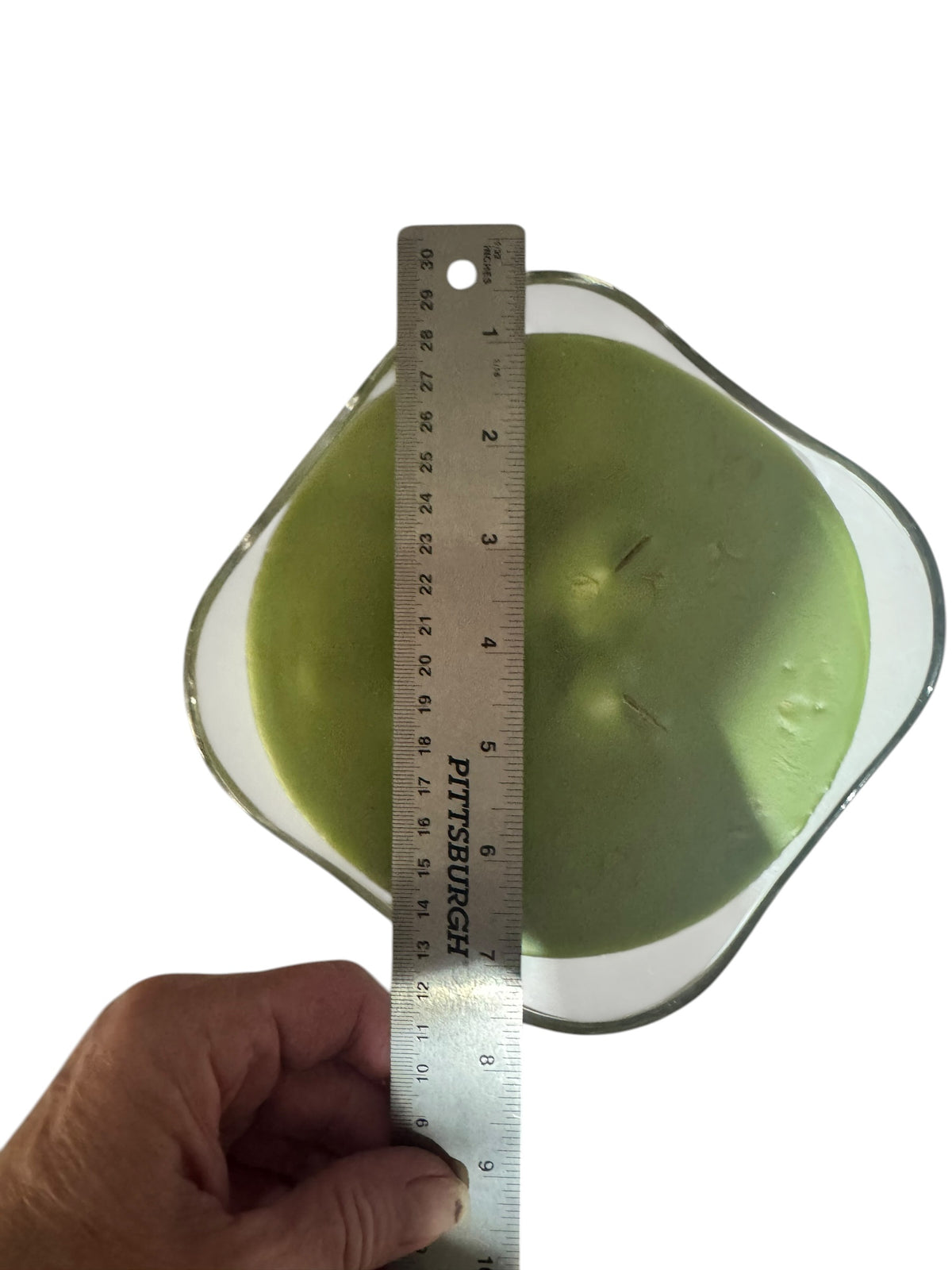 Majestic Mint Scented Candle in Repurposed Vintage Glass Bowl, Green, 18 fl oz, Wooden Wicks