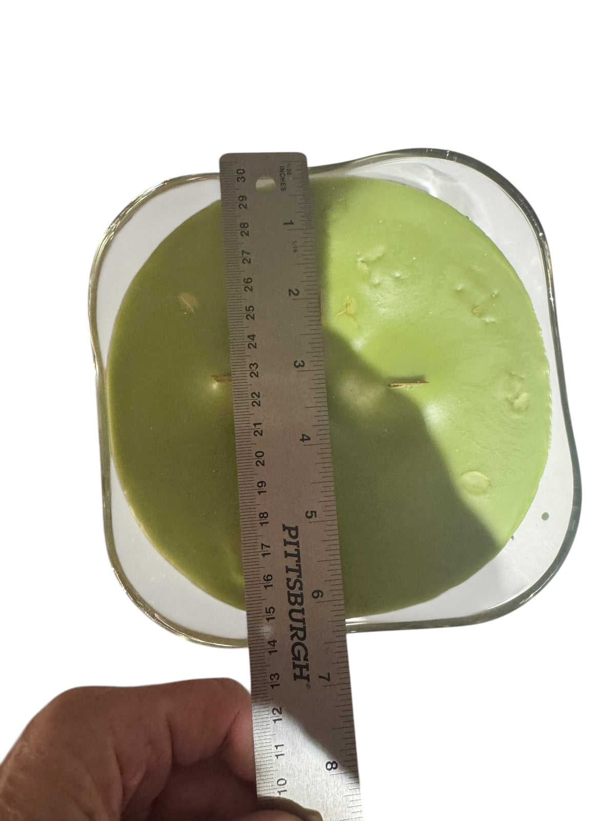 Majestic Mint Scented Candle in Repurposed Vintage Glass Bowl, Green, 18 fl oz, Wooden Wicks
