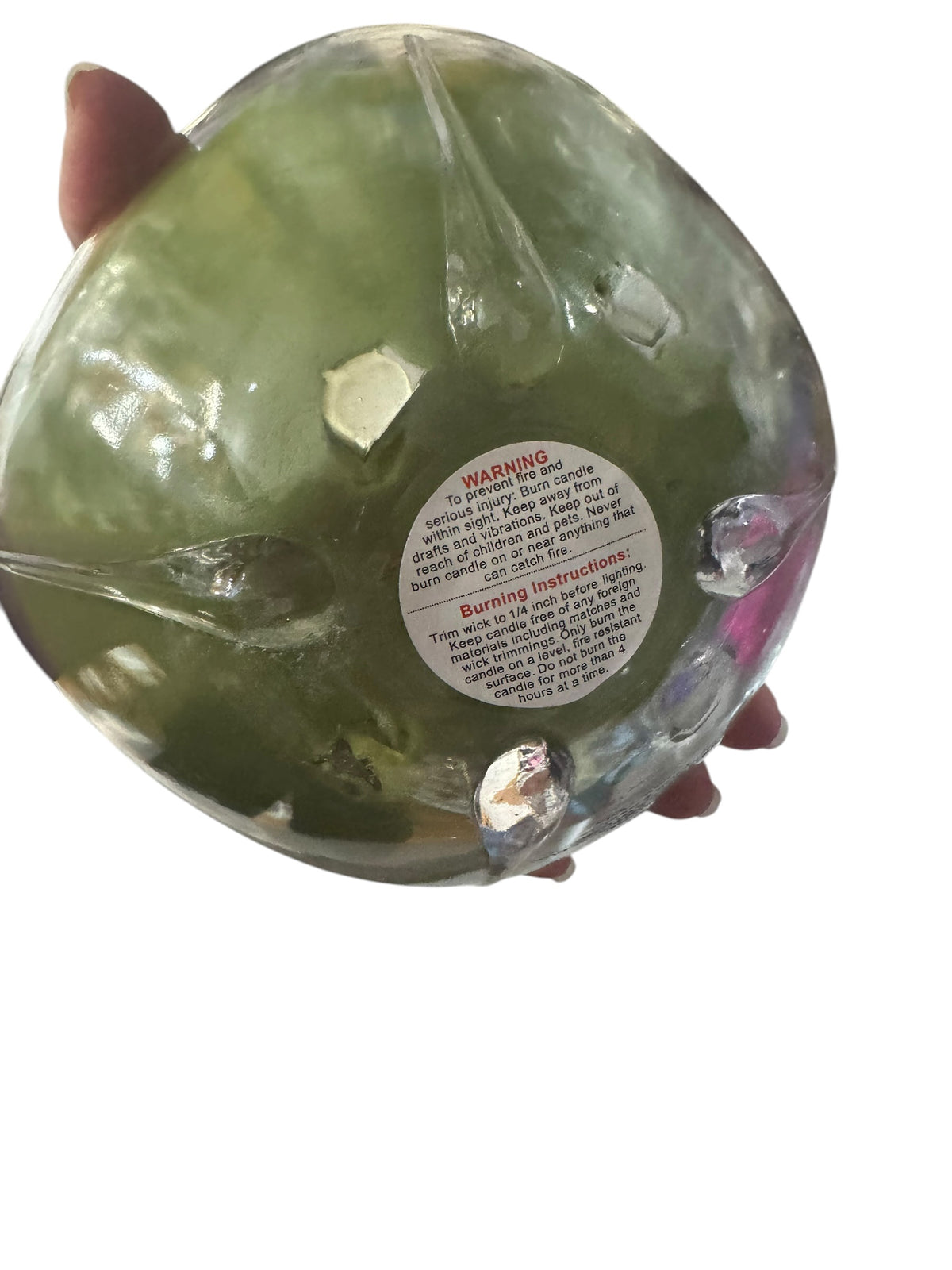 Majestic Mint Scented Candle in Repurposed Vintage Glass Bowl, Green, 18 fl oz, Wooden Wicks