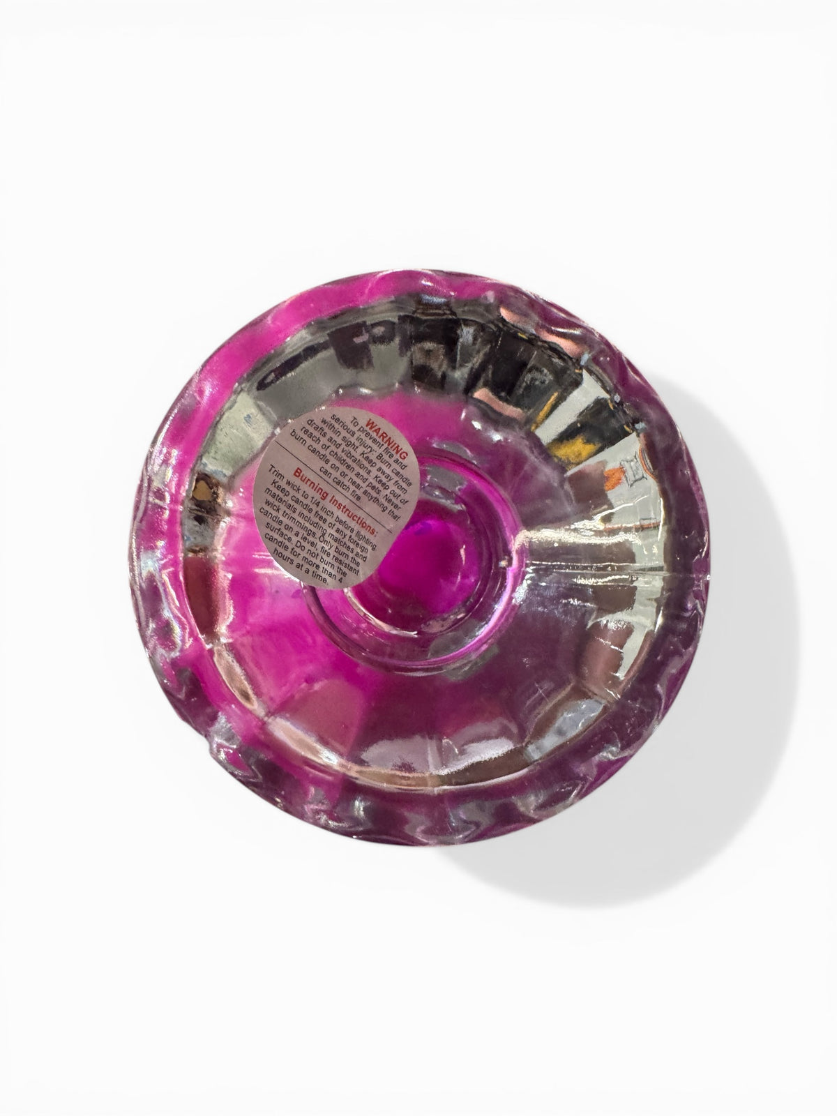 Midnight Moonflowers Handmade Candle, Clear Glass Pedestal Vessel, 12 fl oz, with Dried Botanicals