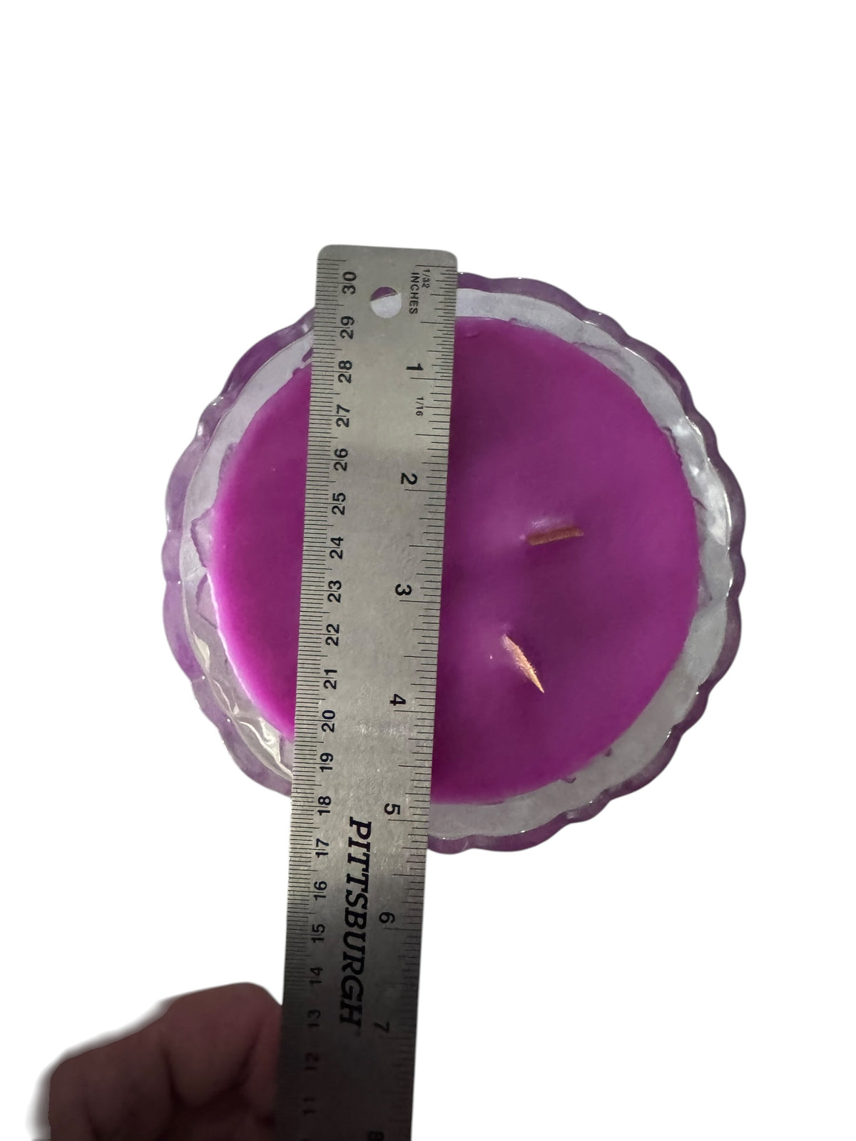 Midnight Moonflowers Handmade Candle, Repurposed Vintage Glass Dish with Matching Lid, Wood Wicks, 10 fl oz