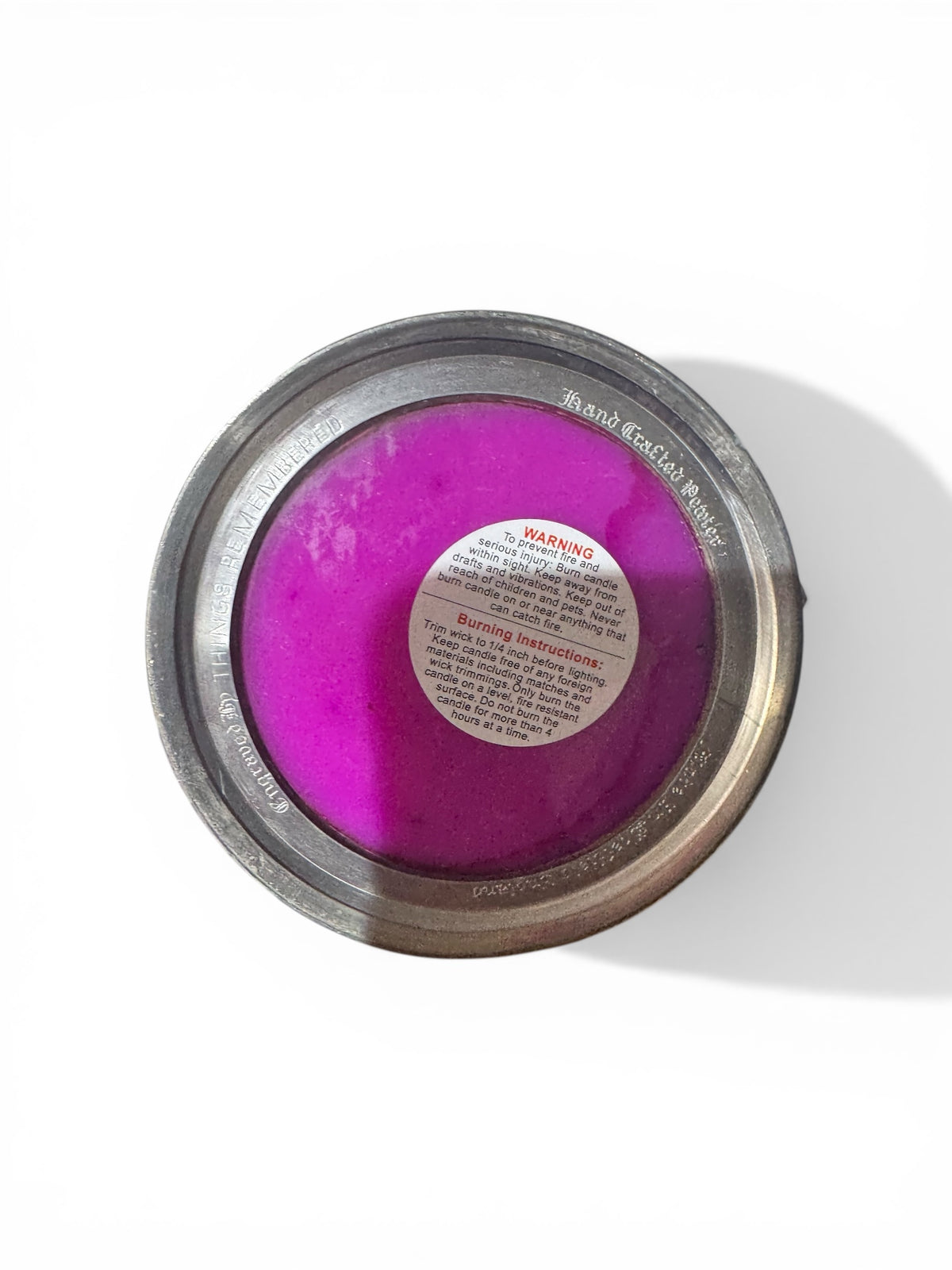 Bloomer Scents Midnight Moonflowers Candle in Repurposed Vintage Pewter Stein, Handmade, 16 fl oz