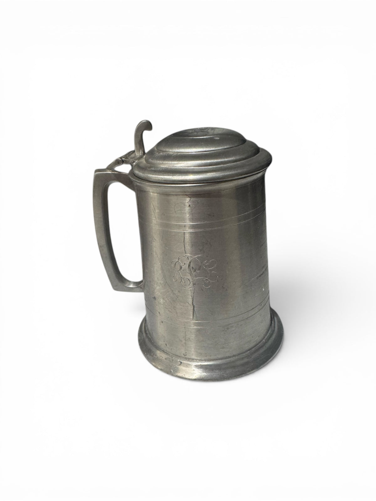 Bloomer Scents Midnight Moonflowers Candle in Repurposed Vintage Pewter Stein, Handmade, 16 fl oz